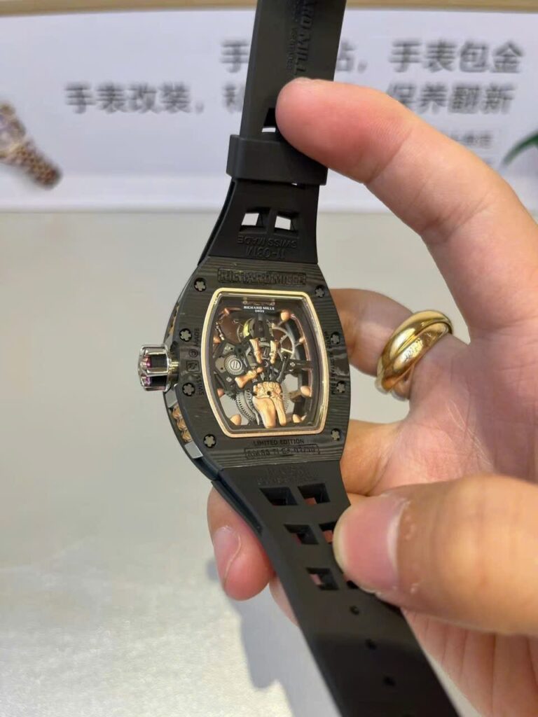 replica Richard Mille Replica Watch RM21-02 Tourbillon Aerodyne Rubber Strap 43mm WATCHES 5 