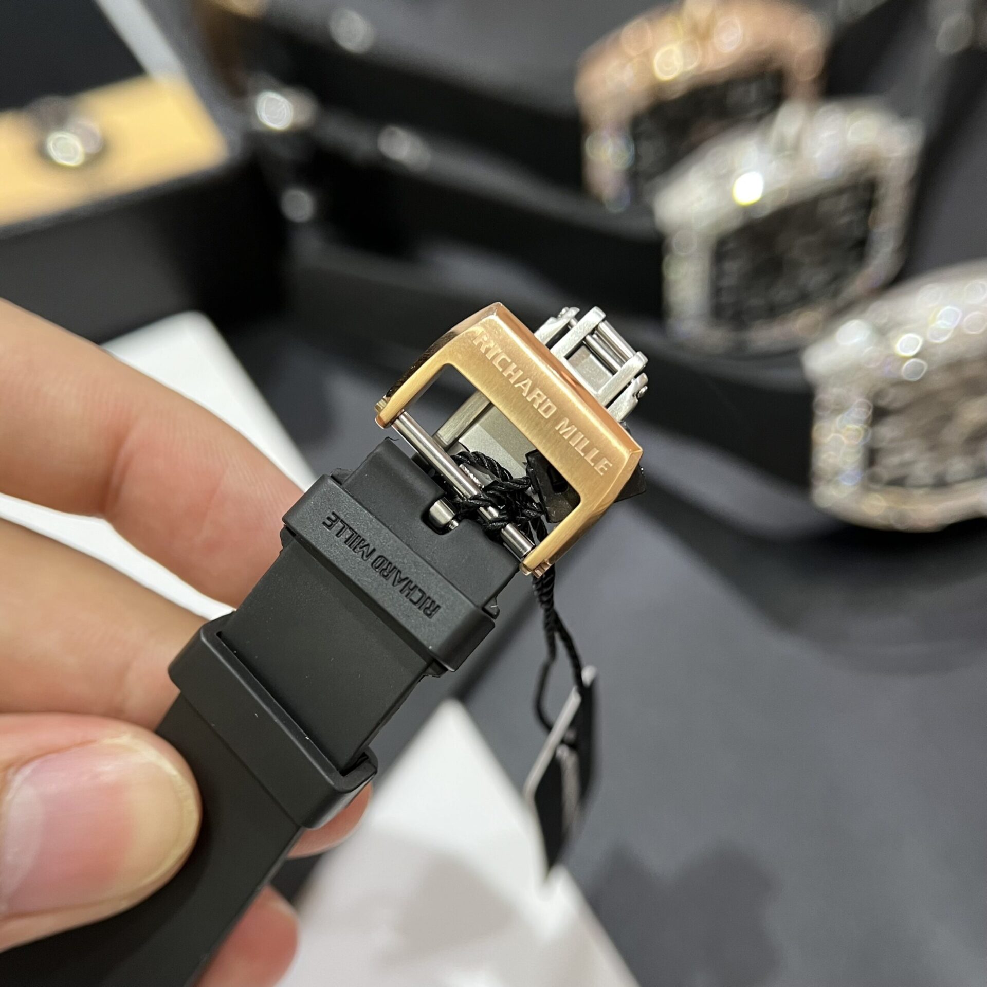 replica Richard Mille Best Replica Watches RM07 Black Ceramic 36mm WATCHES 5 