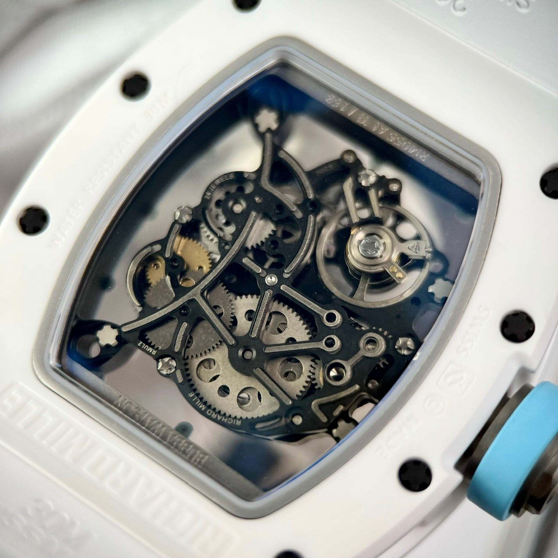 replica Richard Mille Replica Watch RM47 Samurai Ceramic Rubber Strap 42.7mm WATCHES 5 