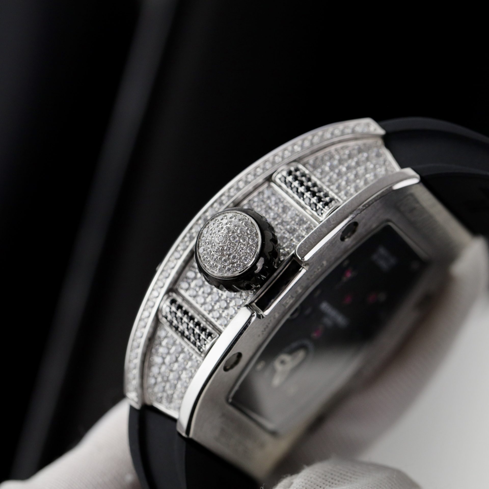 replica Richard Mille Replica Watches RM07-01 Red Carbon Rubber Strap 32x46mm WATCHES 5 