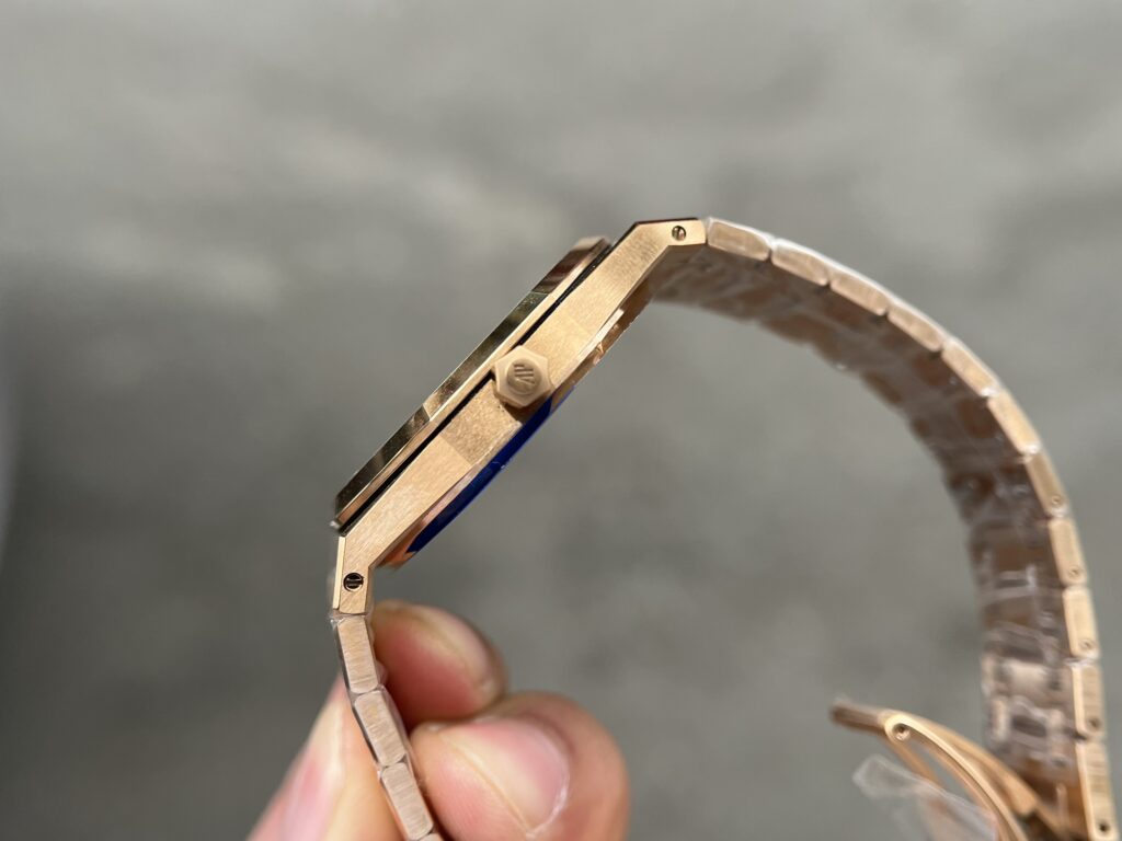 replica Audemars Piguet Fake Watch Royal Oak Rose Gold White Dial 34mm WATCHES 6 