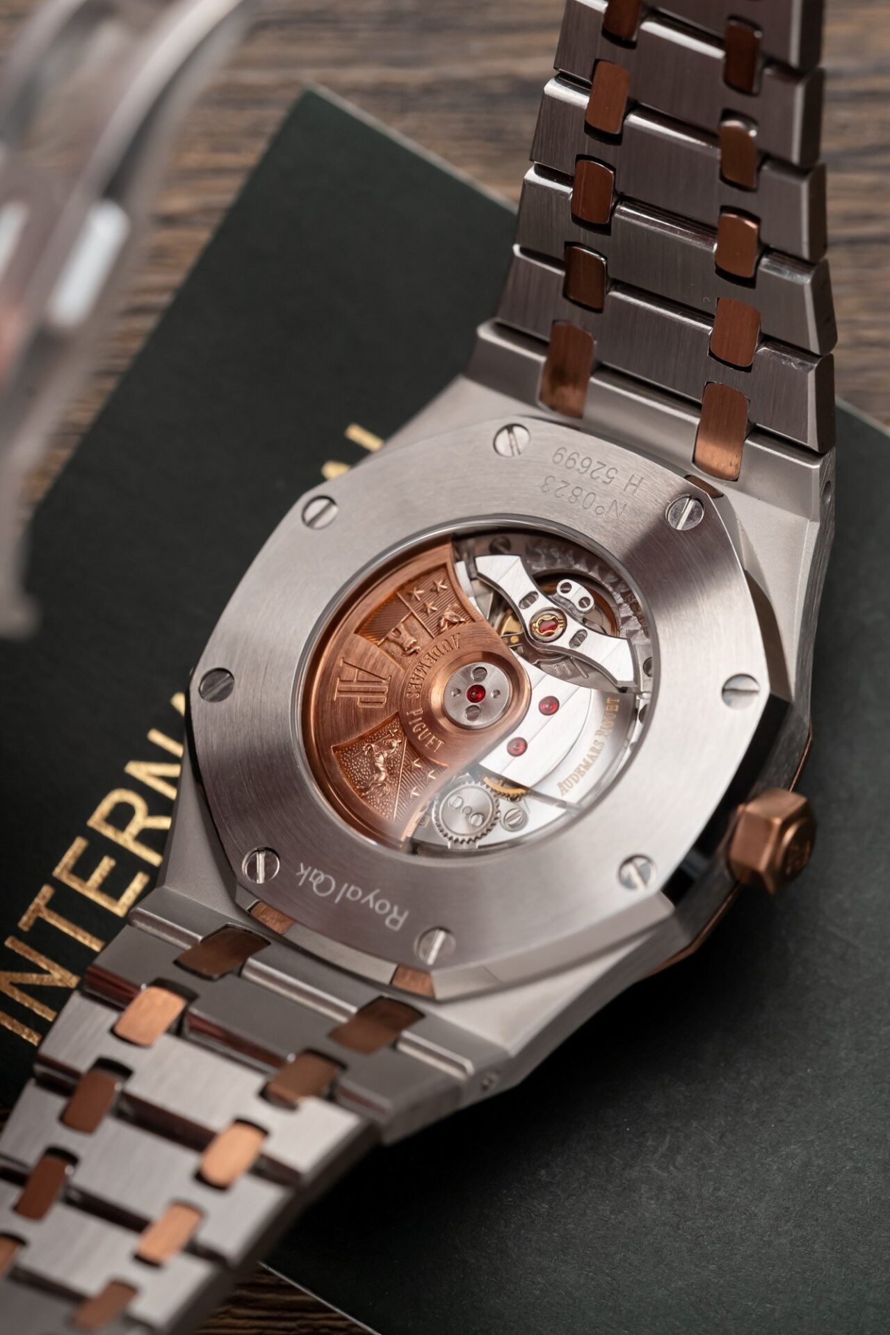 replica Audemars Piguet Royal Oak 26574OR Rose Gold Replica Watch Blue Dial 41mm WATCHES 6 