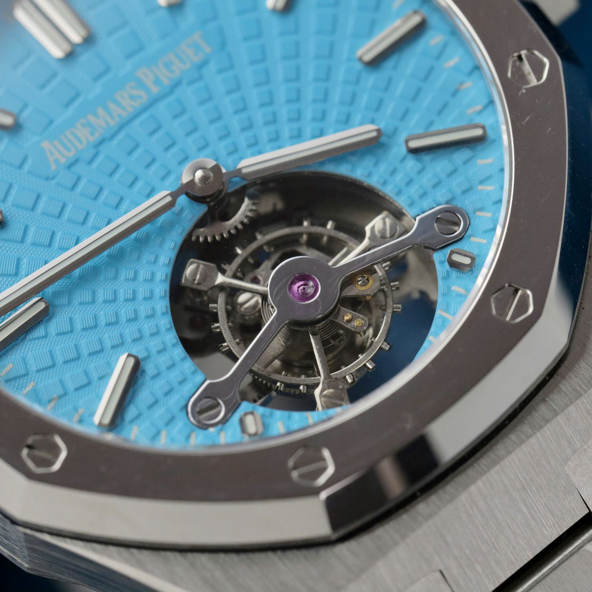 replica Audemars Piguet Replica Watch Royal Oak Blue Dial Metal Wire 34mm WATCHES 6 