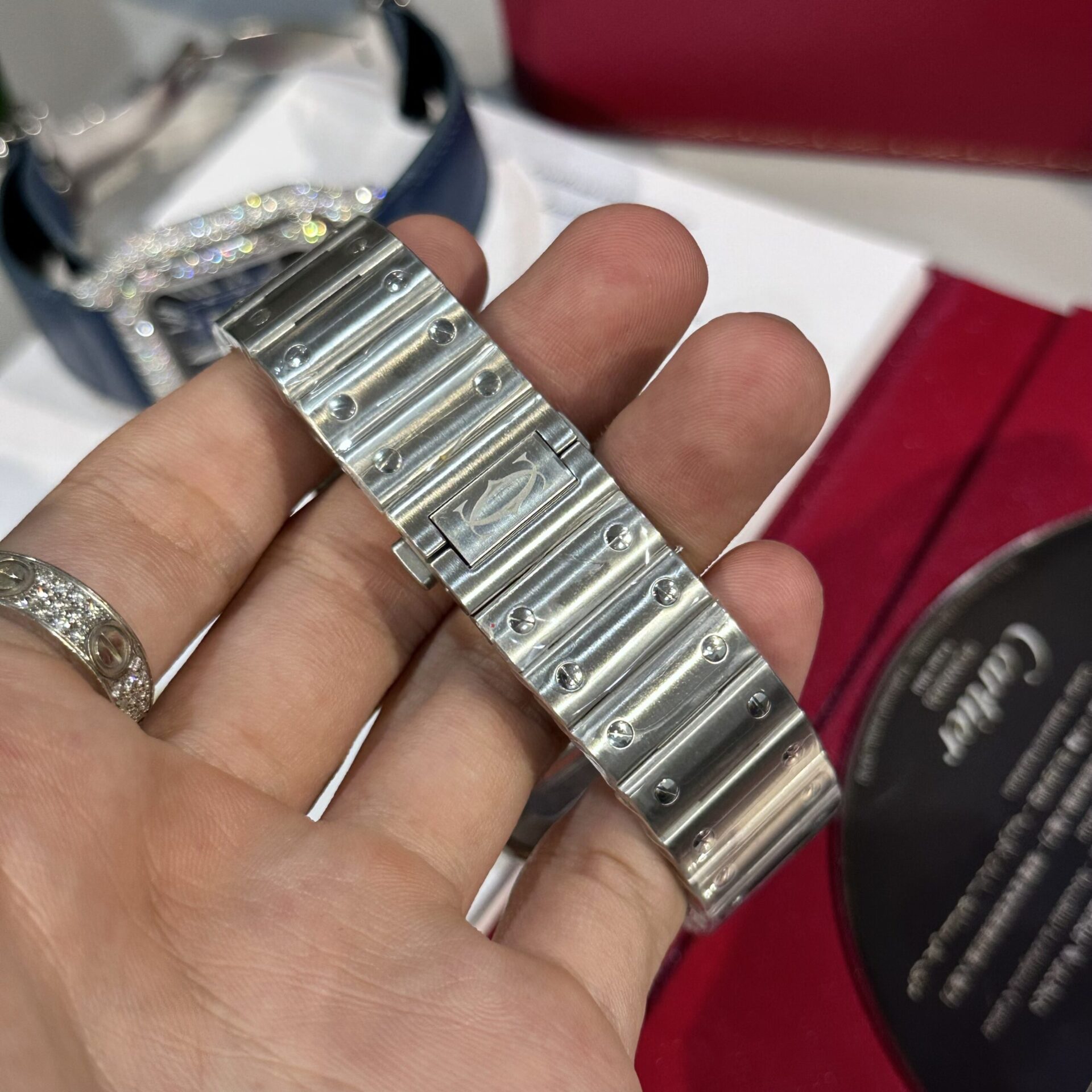 replica Cartier Best Replica Watch Santos De Cartier WSSA0039 Black Dial BV Factory 39.8mm WATCHES 6 