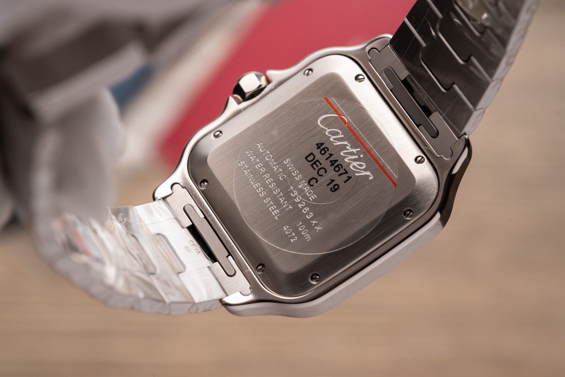 replica Cartier Santos Replica Watch Full CZ Metal Wire 39.8mm WATCHES 6 
