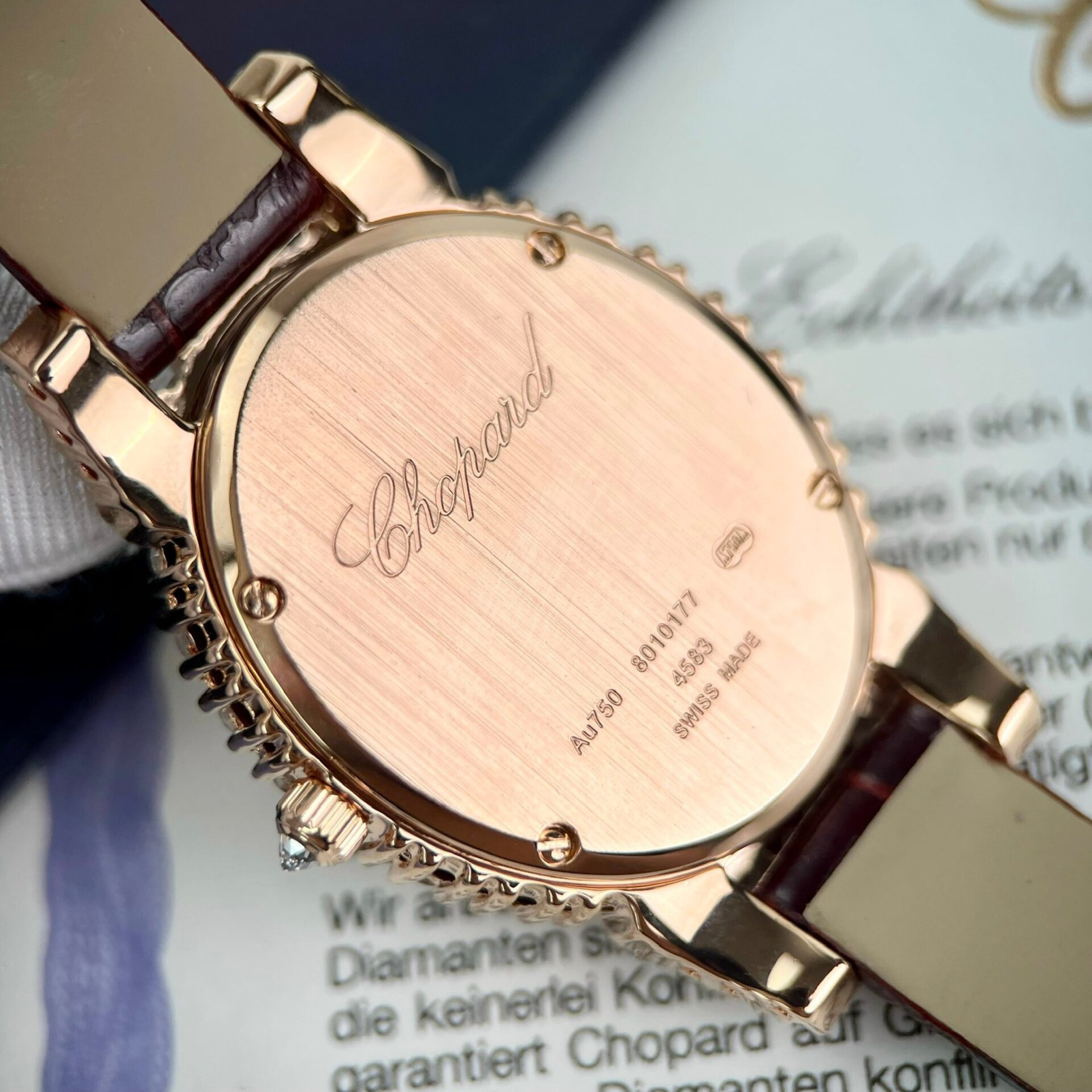 replica Chopard Mother Of Pearl Dial Replica 1:1 Watch Full Diamond Moissanite 34mm WATCHES 6 