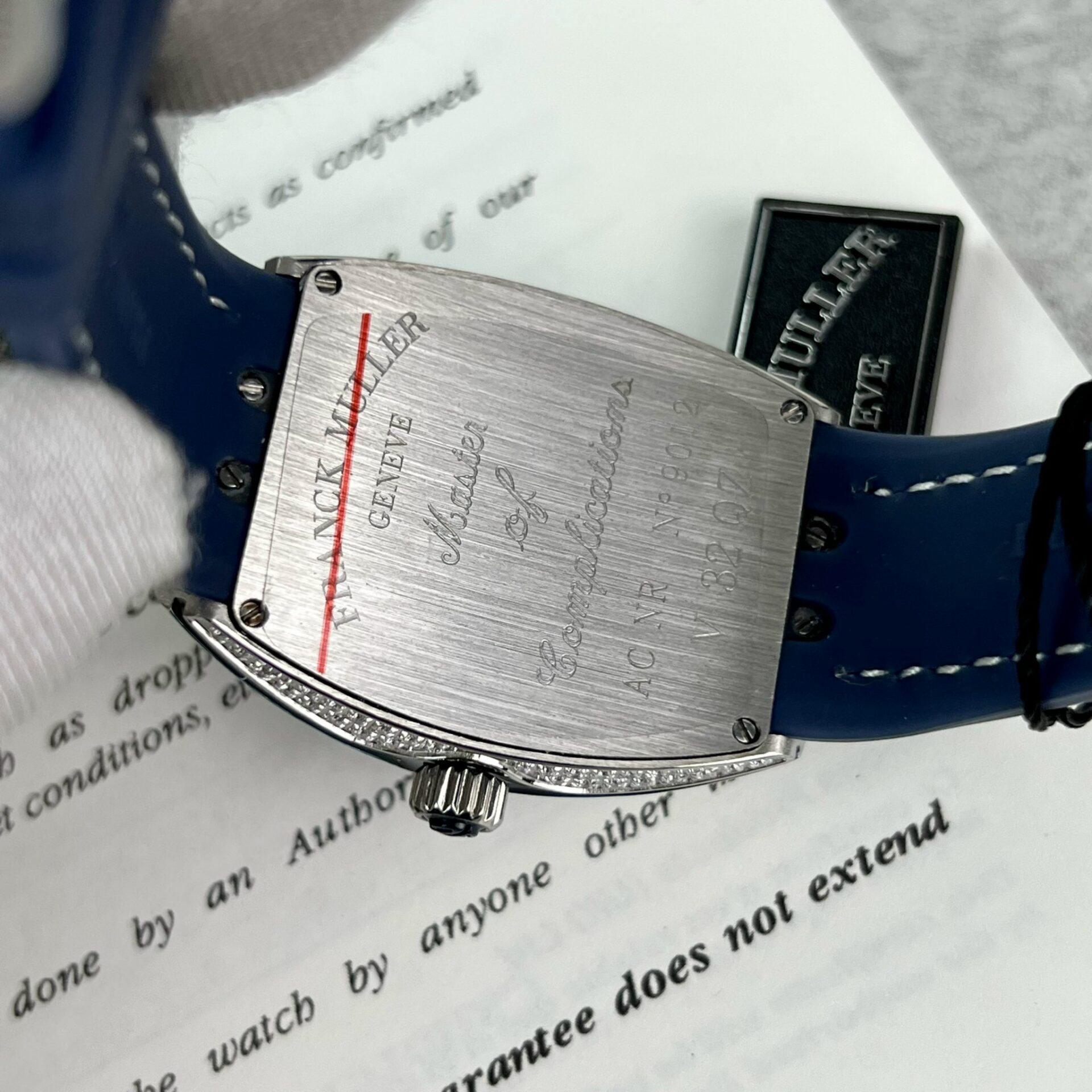 replica Franck Muller V45 Replica 1:1 Watch Black Leather Strap ABF Factory 45mm WATCHES 6 