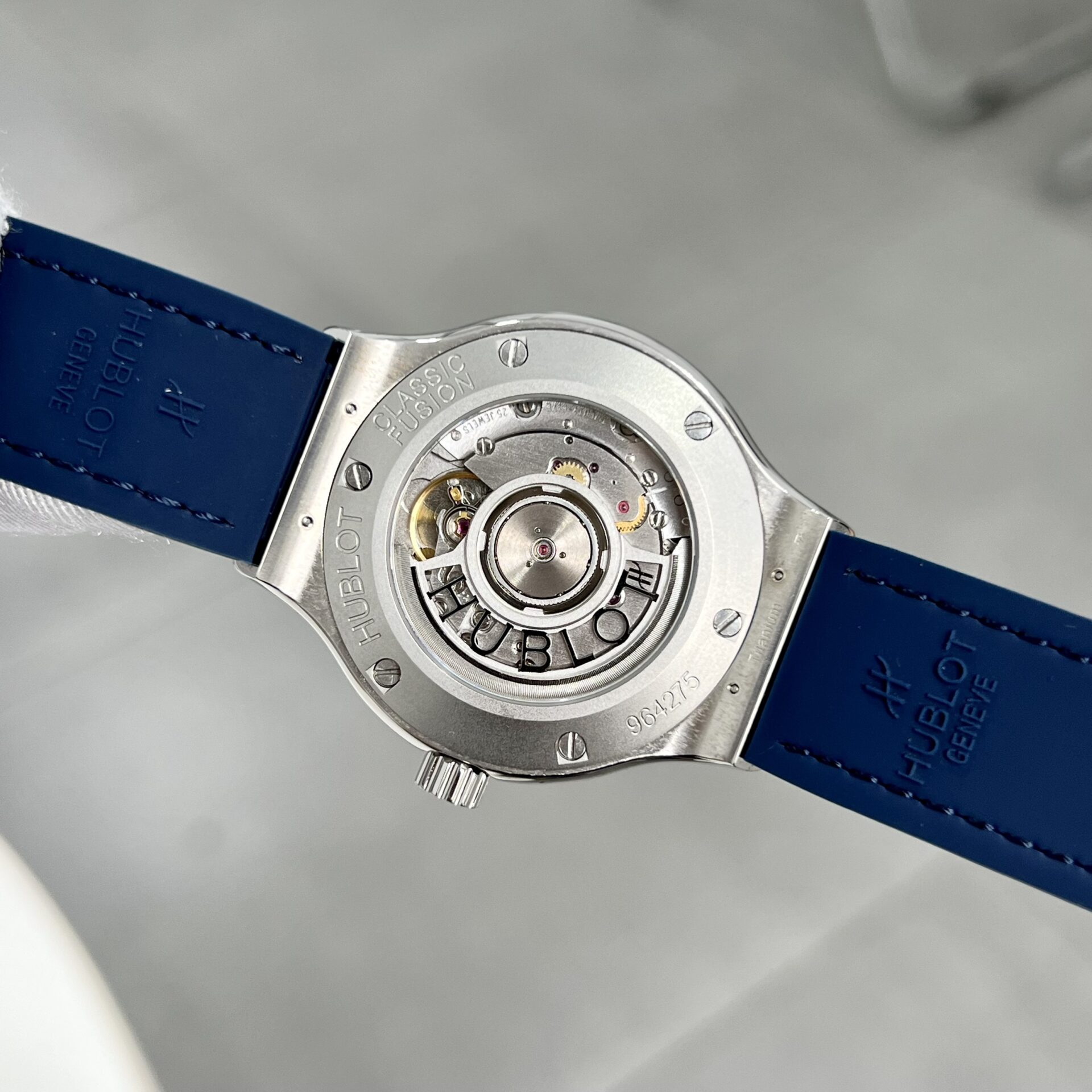 replica Hublot Fake Watch Big Bang One Click Dial Blue Custom Diamonds Moissanite 39mm WATCHES 6 