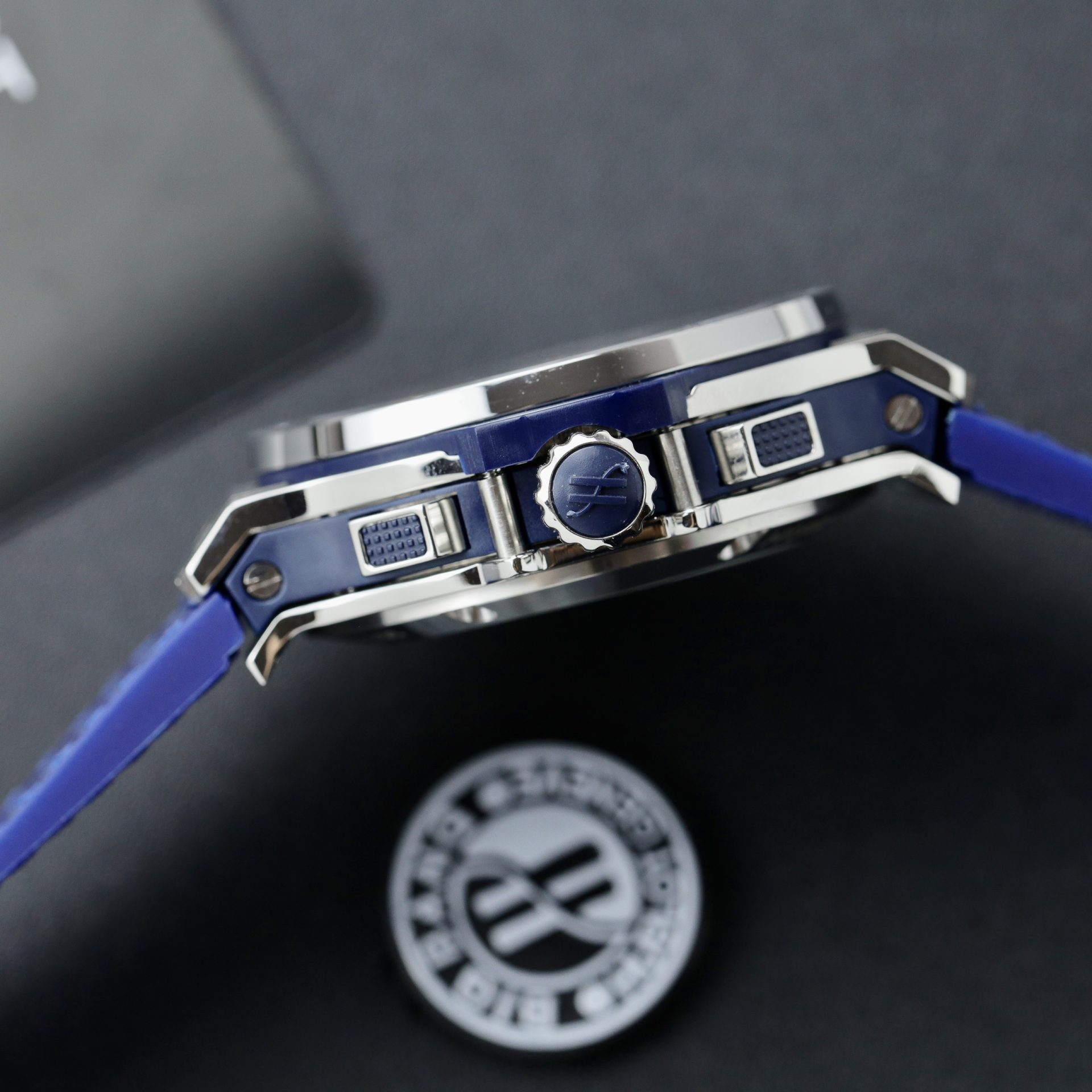 replica Hublot Replica Watches Spirit Of Big Bang King Gold Bezel Ceramic Blue 42mm WATCHES 6 