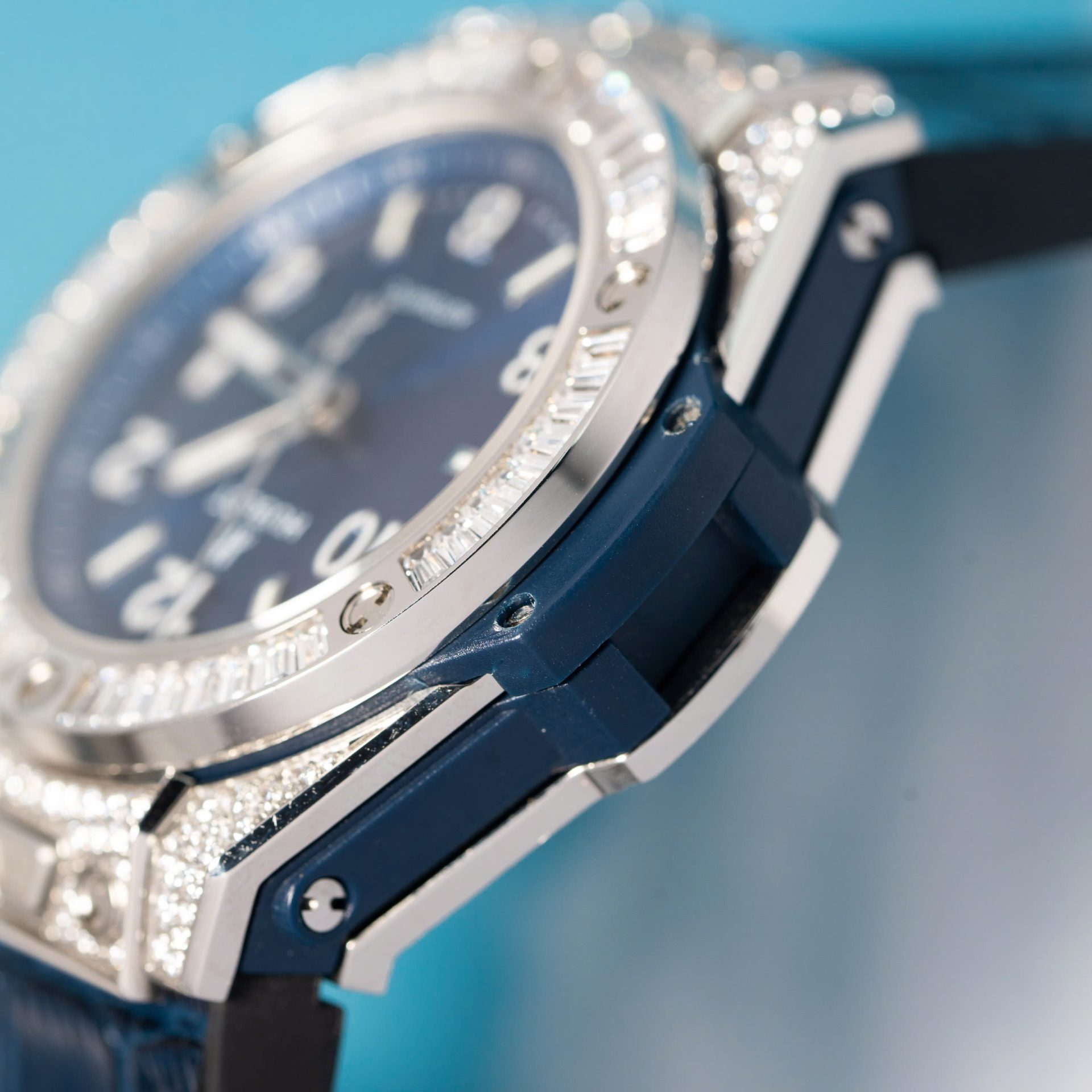 replica Hublot Best Replica Watch Square Bang King Gold Custom Moissanite Diamonds BBF 42mm WATCHES 6 