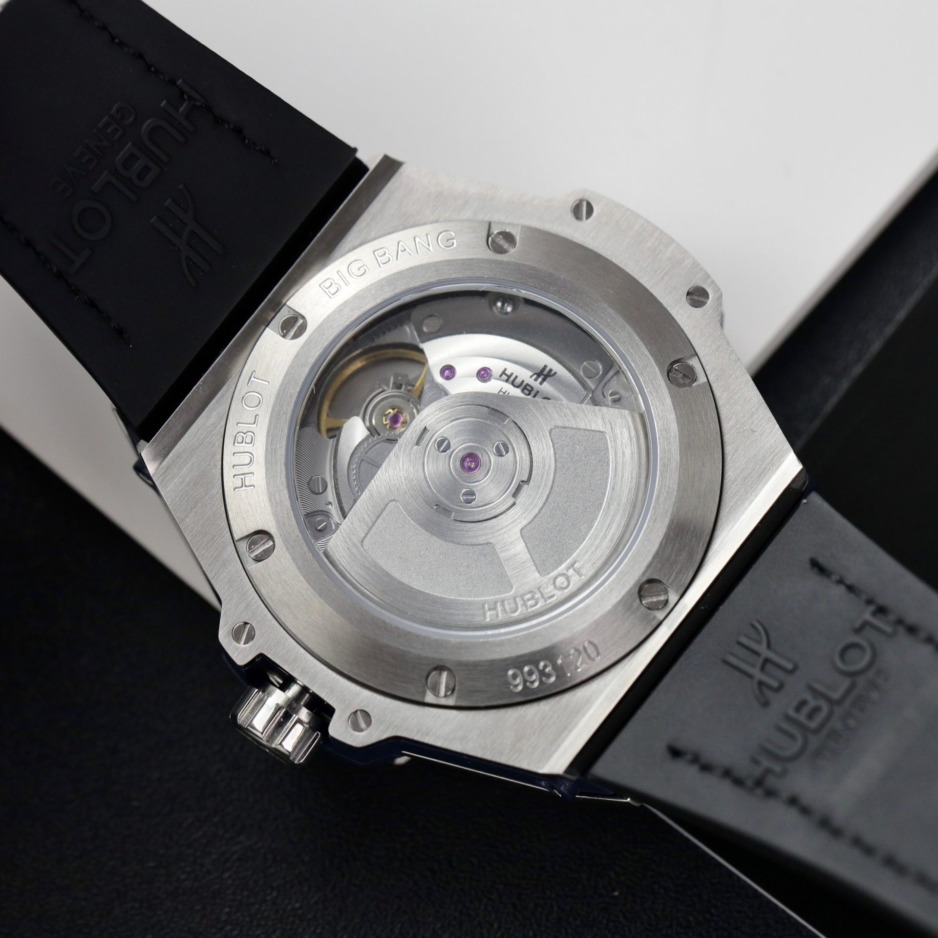 replica Hublot Replica Watches Big Bang Sang Bleu ll King Gold Black Dial BBF 45mm WATCHES 6 