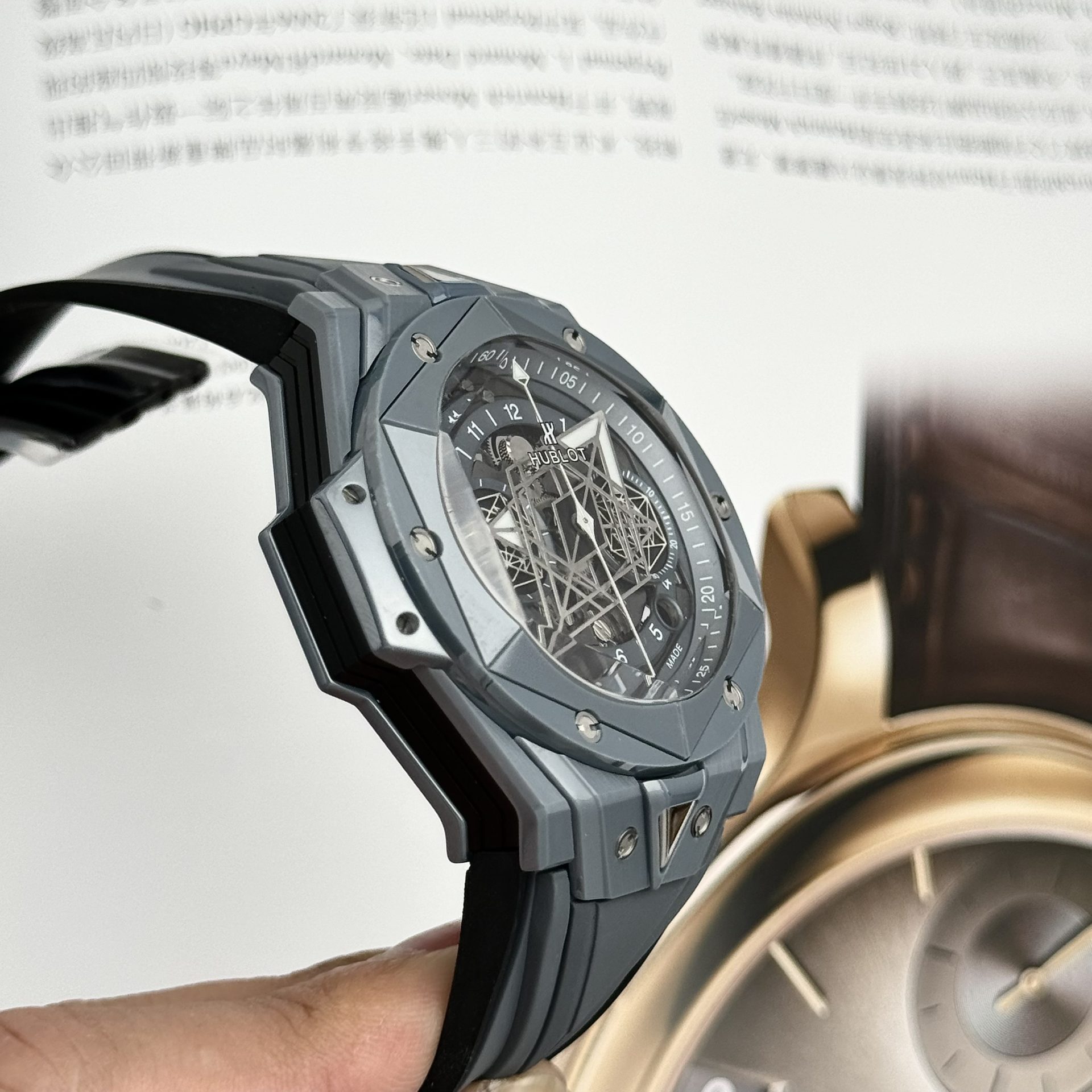 replica Hublot Replica Watch Big Bang Unico King Gold Rubber Strap BBF Factory 42mm WATCHES 6 