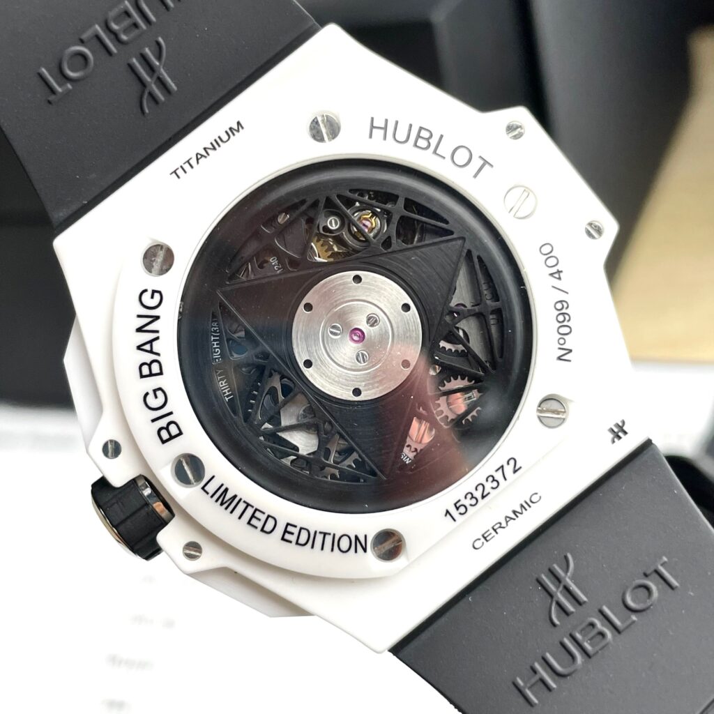 replica Hublot Fake Watches Big Bang Chronograph King Gold Black Dial 44mm WATCHES 6 