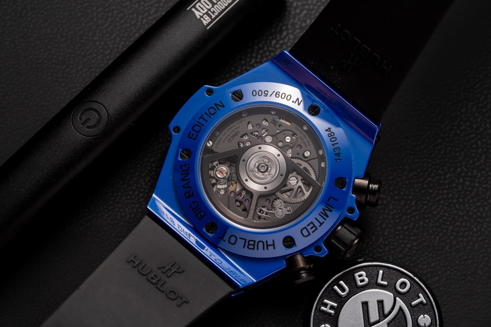 replica Hublot Fake Watch Big Bang One Click Dial Blue Custom Diamonds Moissanite 39mm WATCHES 6 