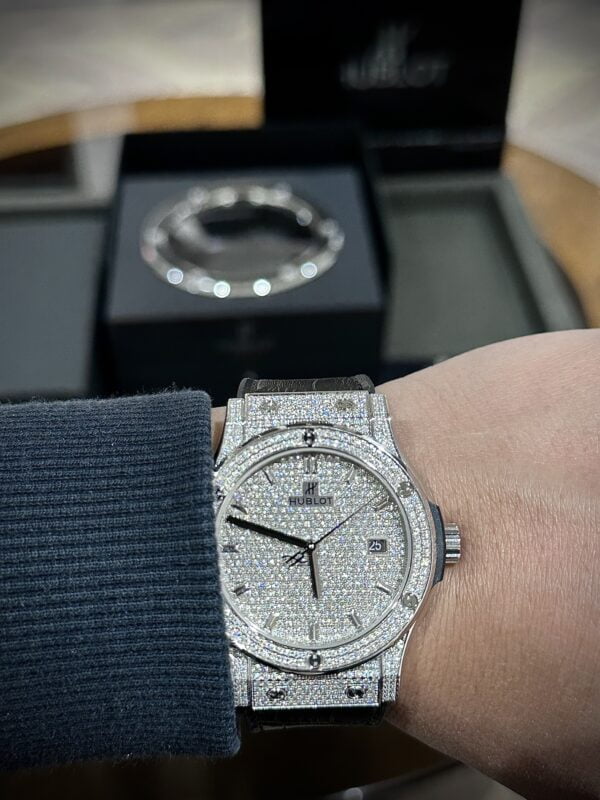 replica Hublot Replica Watches Spirit Of Big Bang King Gold Bezel Ceramic Blue 42mm WATCHES 6 