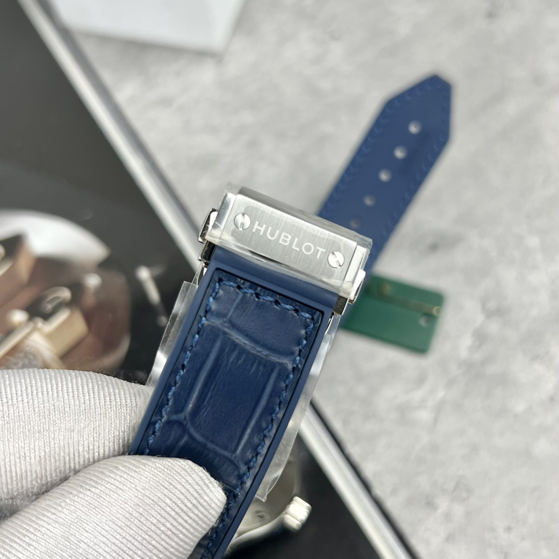 replica Hublot Best Replica Watch Square Bang King Gold Custom Moissanite Diamonds BBF 42mm WATCHES 6 