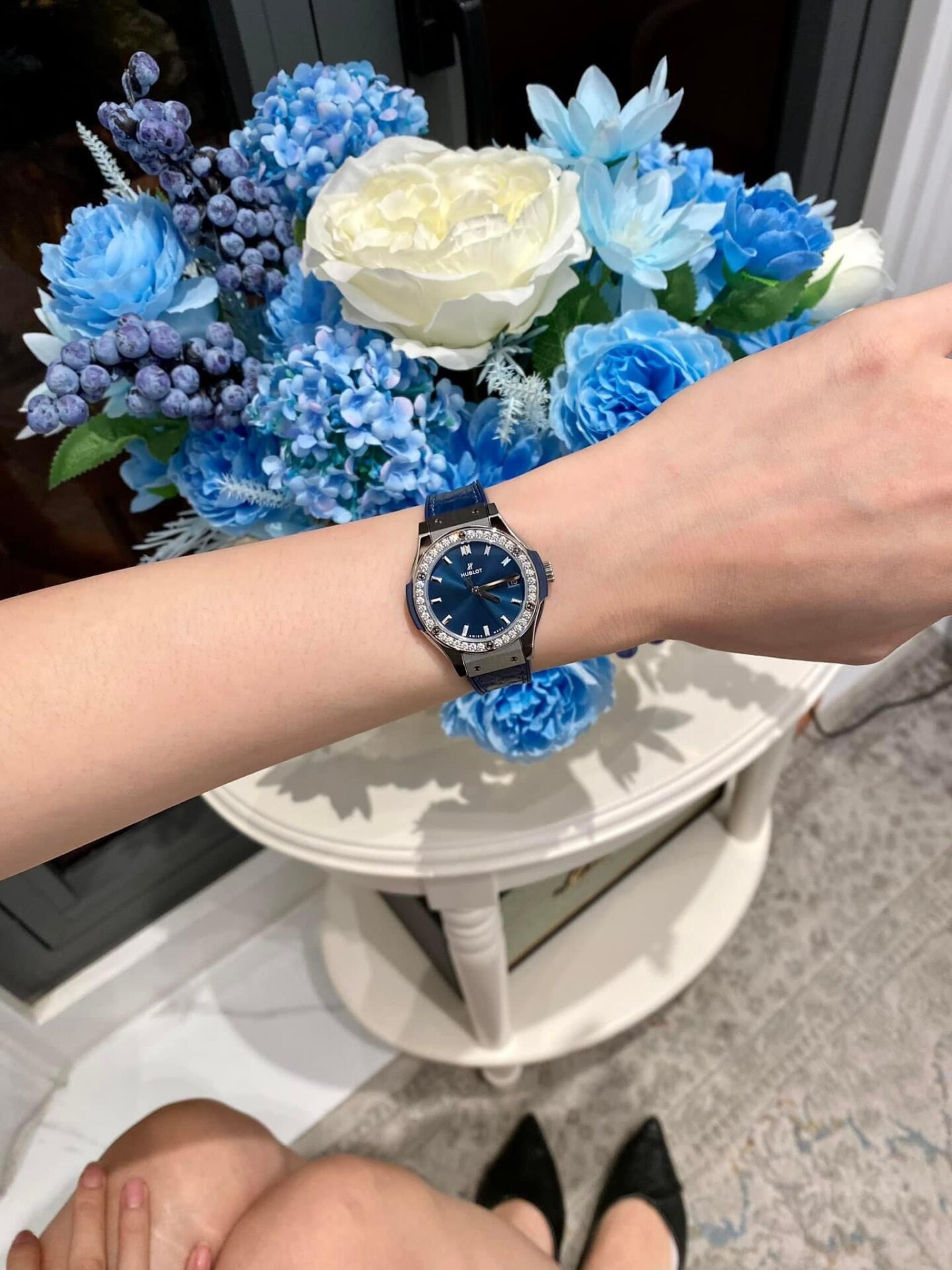 replica Hublot Replica Watches Spirit Of Big Bang King Gold Bezel Ceramic Blue 42mm WATCHES 6 