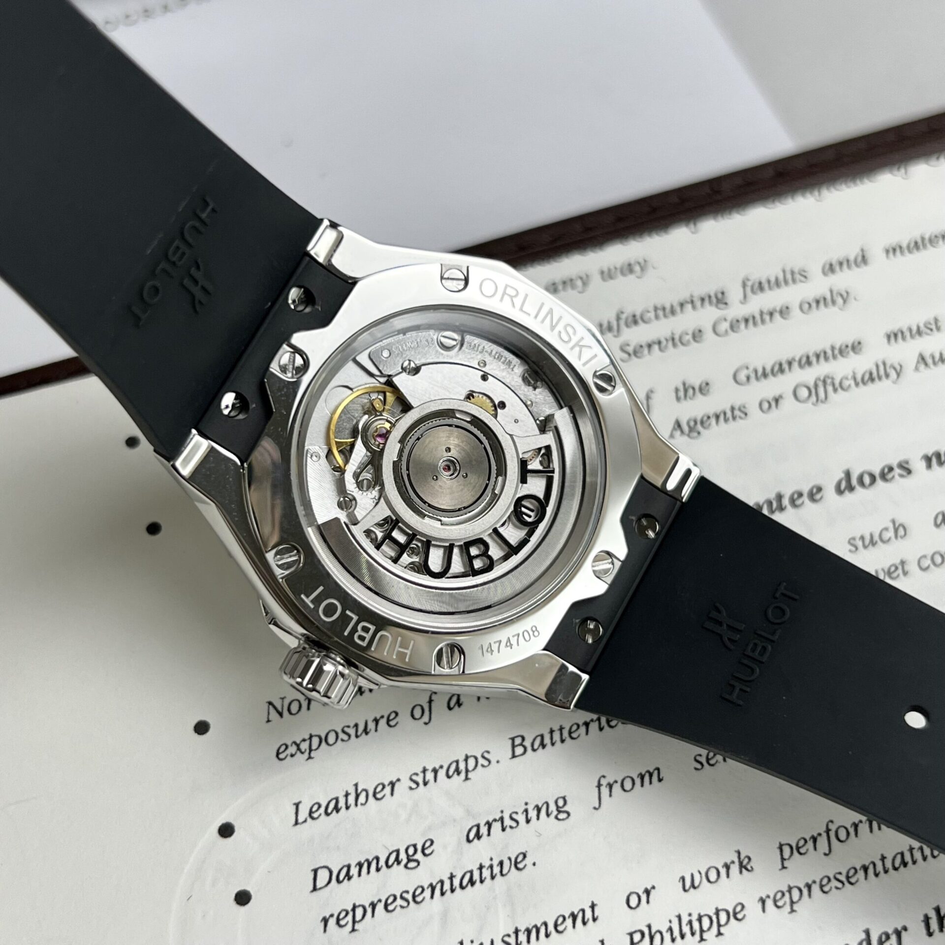 replica Hublot Fake Watch Big Bang Chronograph Blue Custom Moissanite Diamonds 44mm WATCHES 6 