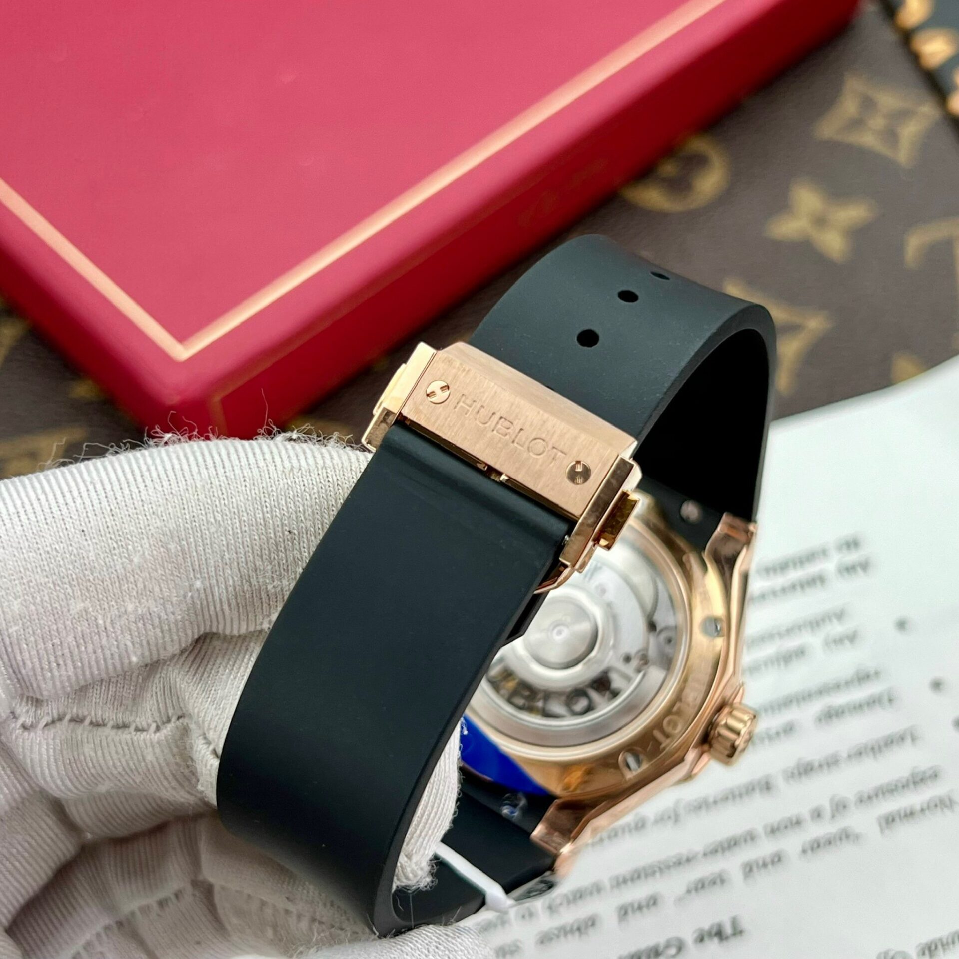 replica Hublot Replica Watch Spirit Of Big Bang King Gold Black Dial 42mm WATCHES 6 