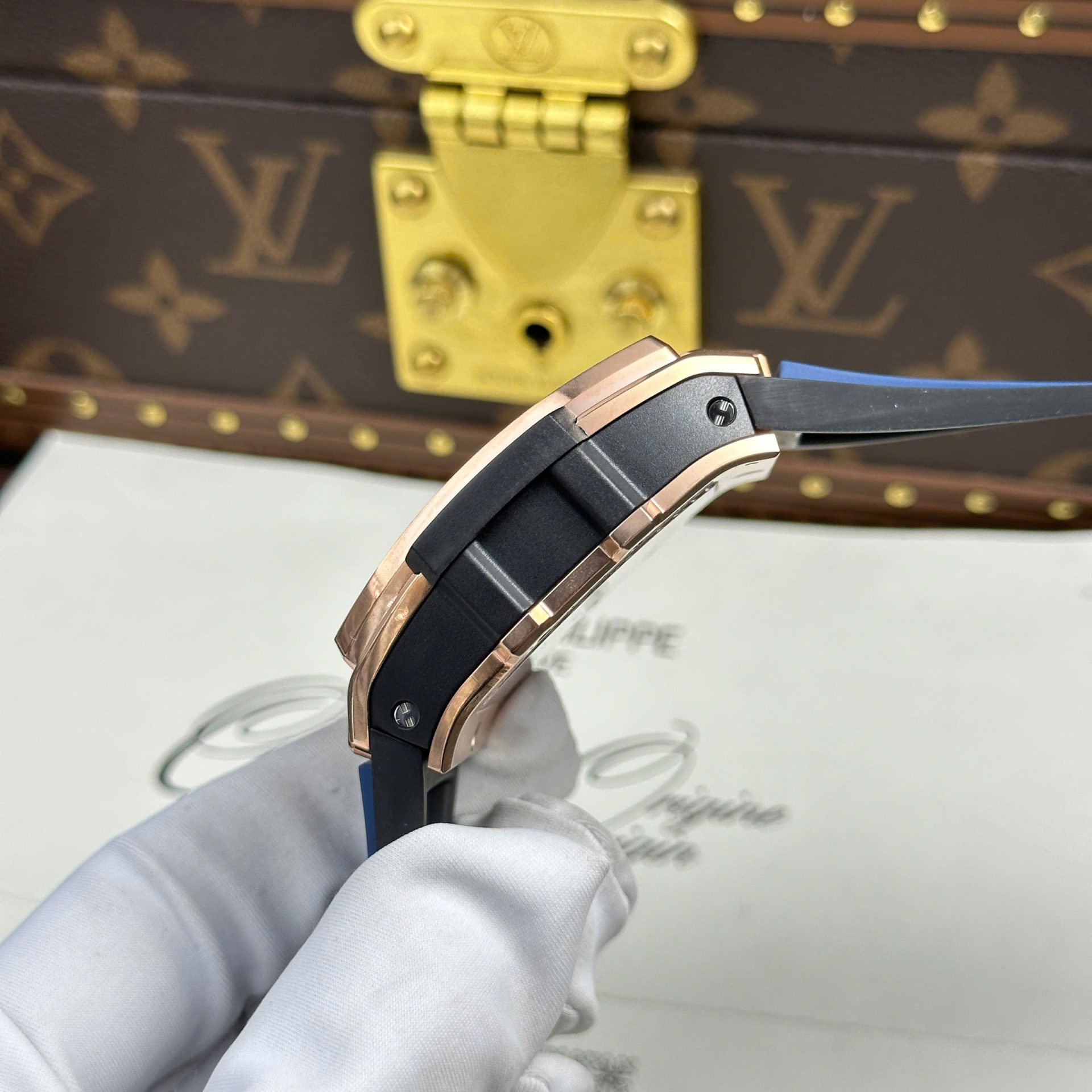 replica Hublot Replica Watches Square Bang Unico Ceramic White BBF Factory 42mm WATCHES 6 