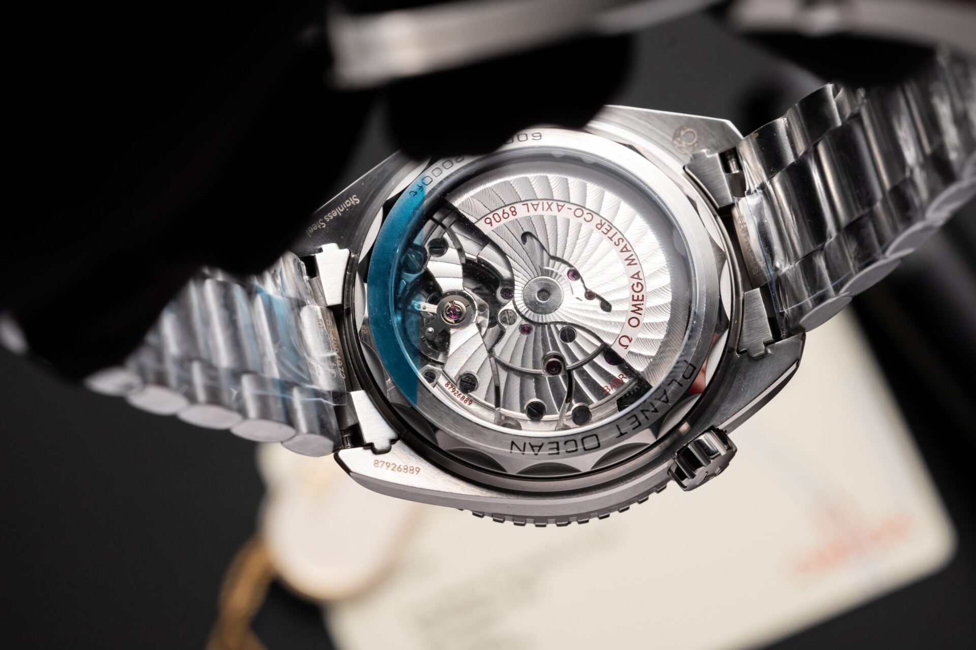 replica Omega Replica Watch Planet Ocean Metal Strap Dial Black VS Factory 43.5mm WATCHES 6 
