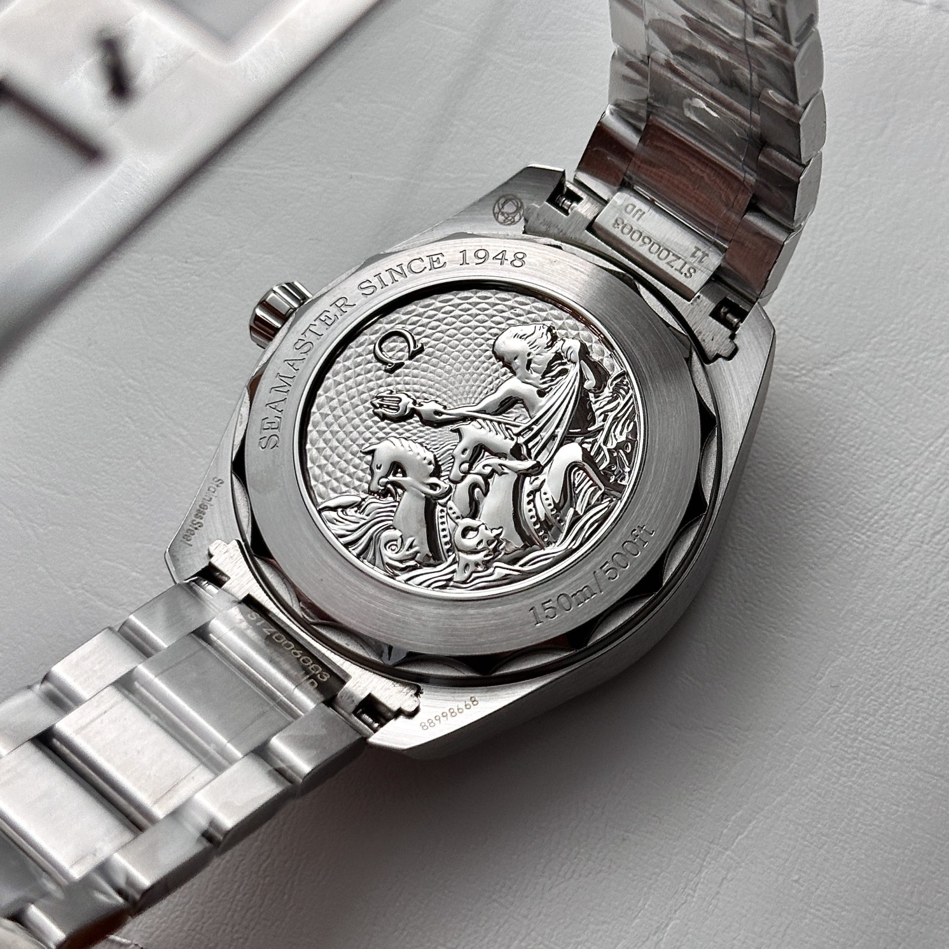 replica Omega Replica Watch Constellation White Dial Leather Strap 41mm WATCHES 6 