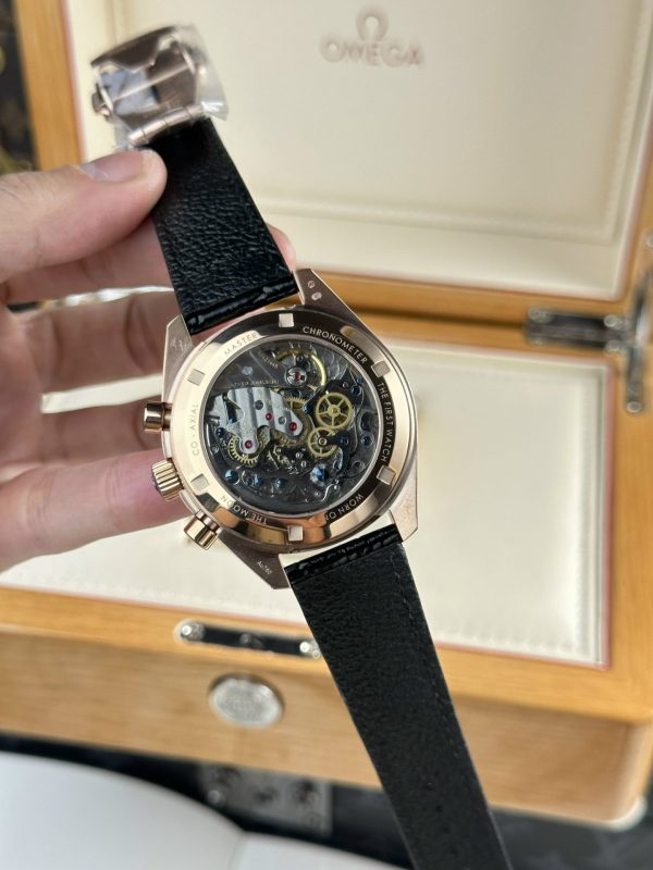replica Omega Replica Watch Speedmaster Co-Axial Moonphase Blue Dial 44mm WATCHES 6 