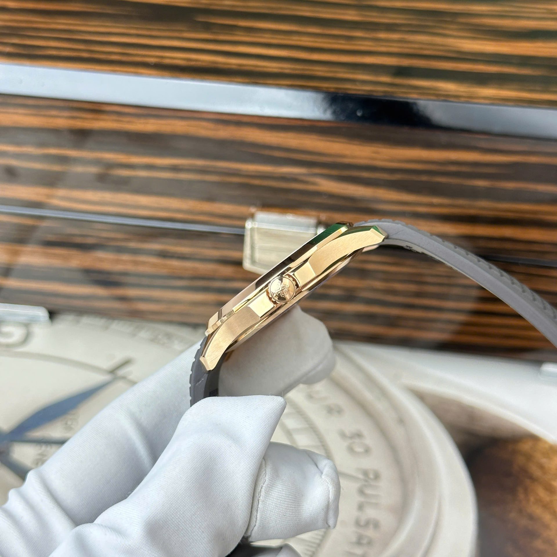 replica Patek Philippe Best Replica Watch Grand Complications 6104R Custom Solid Gold Watch and Diamonds 44mm WATCHES 6 