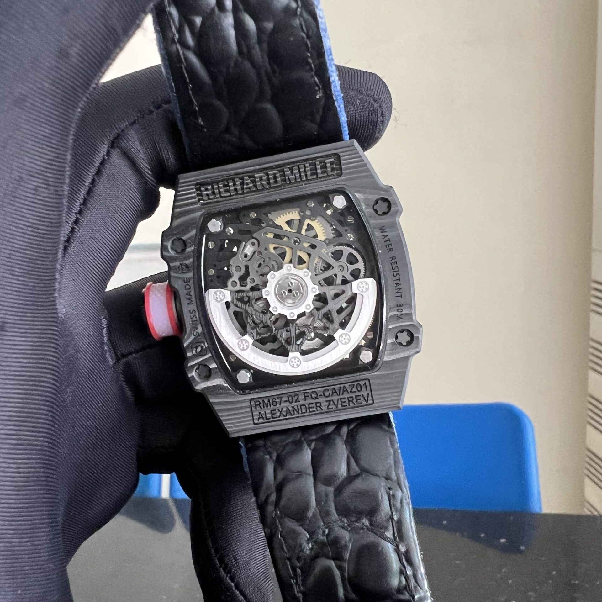 replica Richard Mille Replica Watch RM35-01 Carbon Rubber Strap BBR Factory 44mm WATCHES 6 