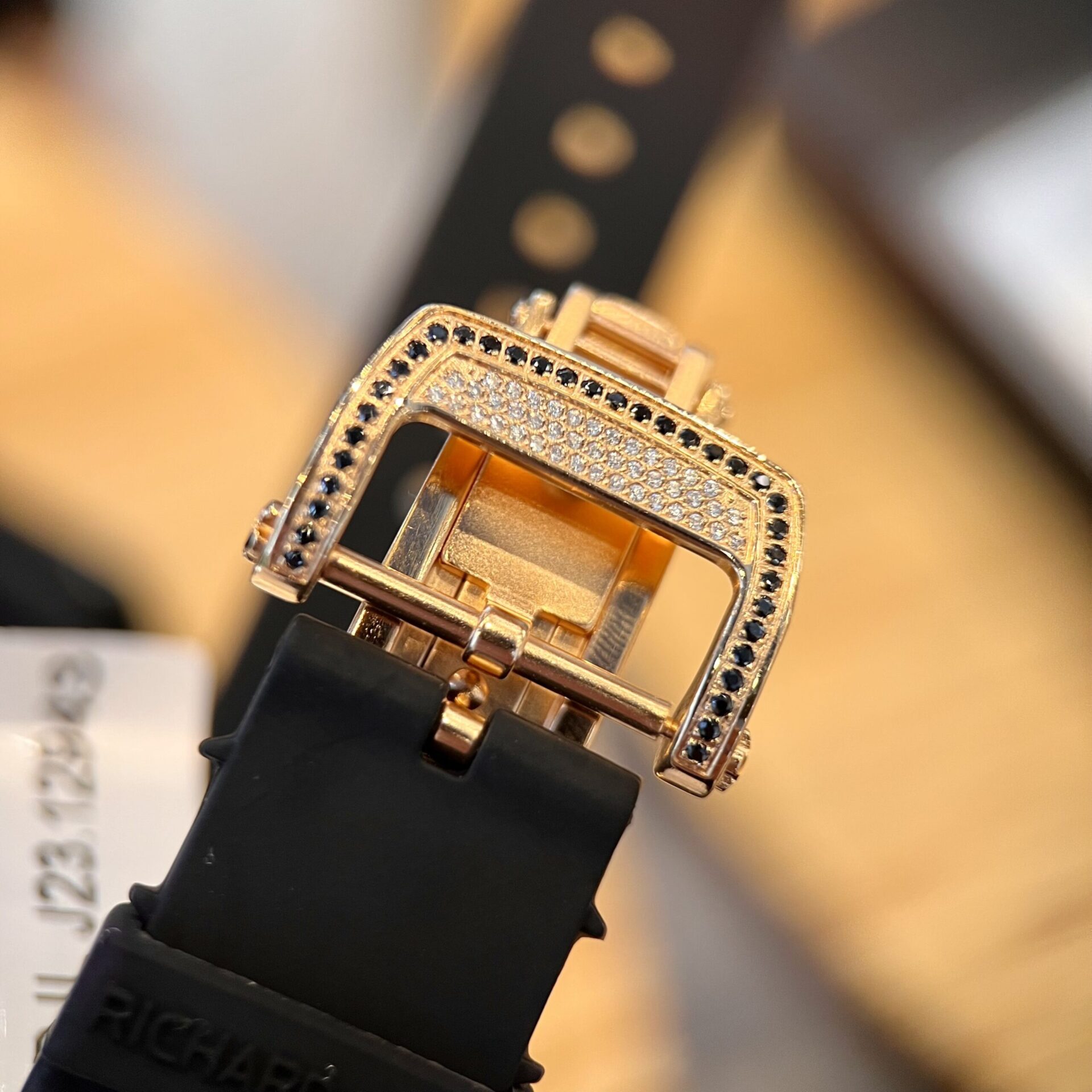 replica Richard Mille Fake Watch RM007 Red Dial Rubber Strap 36mm WATCHES 6 