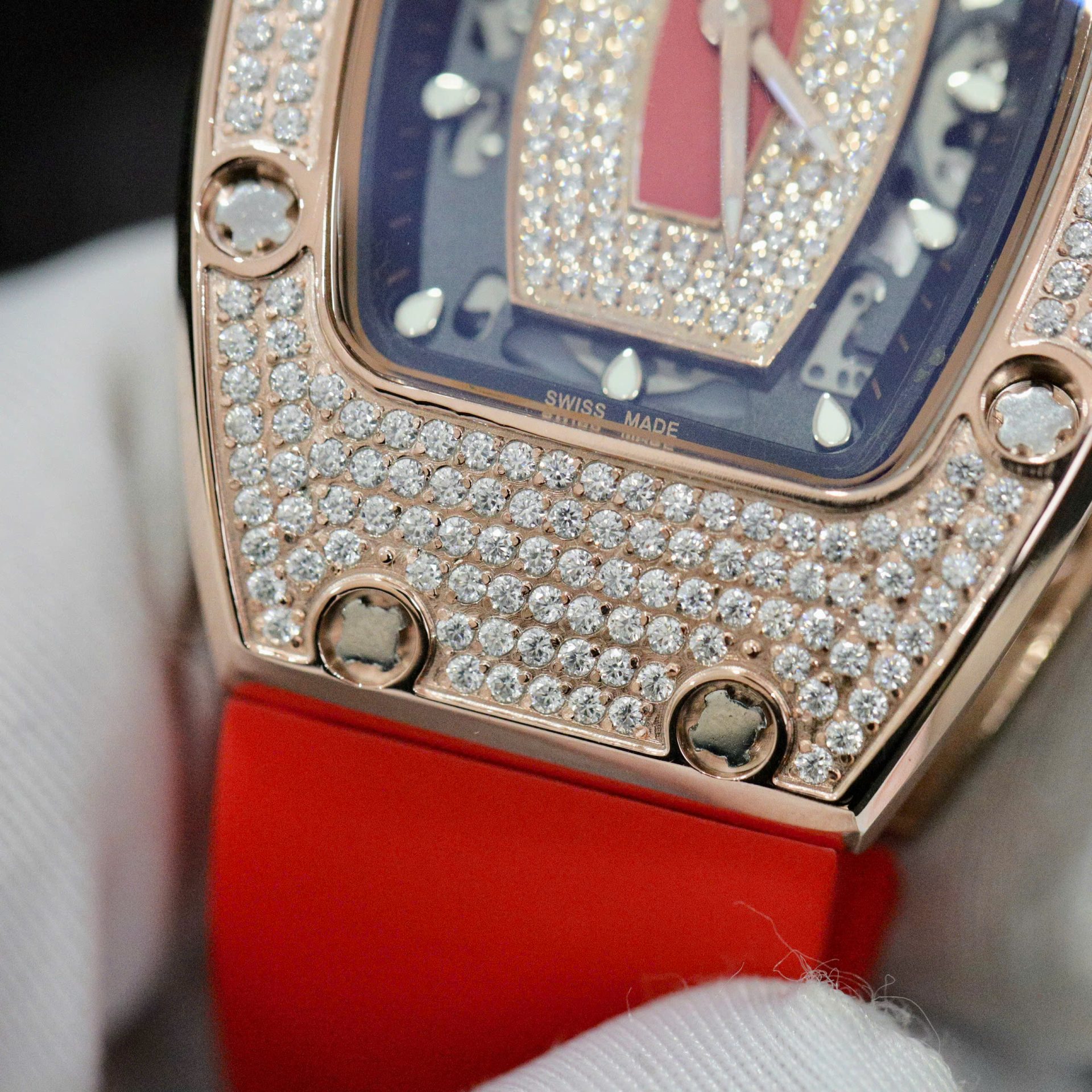 replica Richard Mille Replica Watch RM12-01 Tourbillon Sapphire Rubber Strap 44mm WATCHES 6 