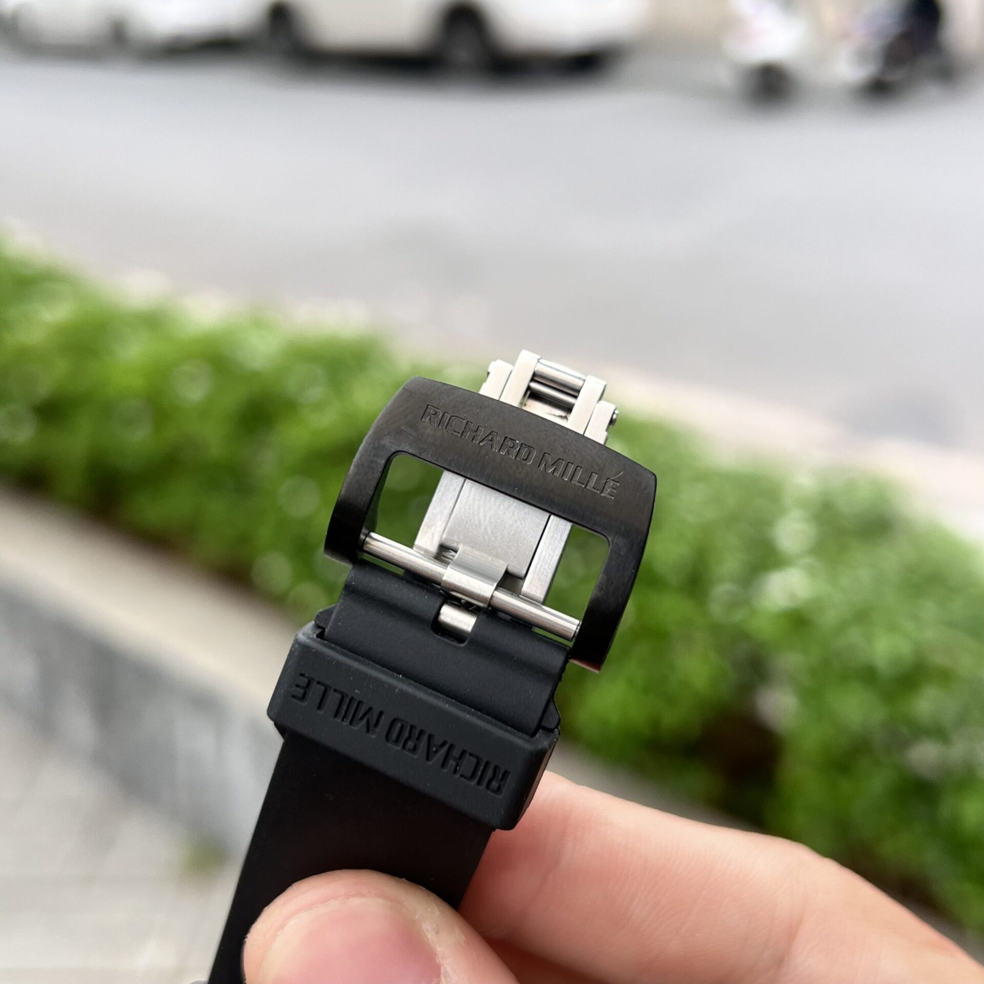 replica Richard Mille Best Replica Watch RM07-01 Red Carbon Rubber Strap 32x46mm WATCHES 6 
