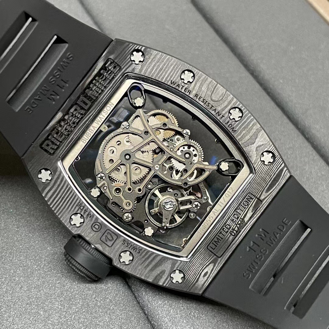 replica Richard Mille Replica Watch RM001 Tourbillon Black Ceramic 42mm WATCHES 6 