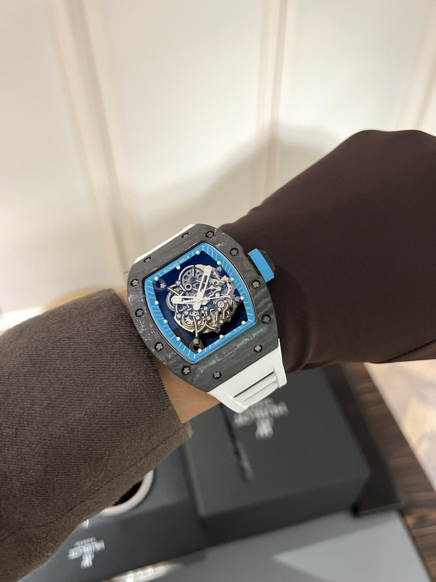 replica Richard Mille Replica Watch RM26-01 Tourbillon Sapphire Motifs Panda 43mm WATCHES 6 