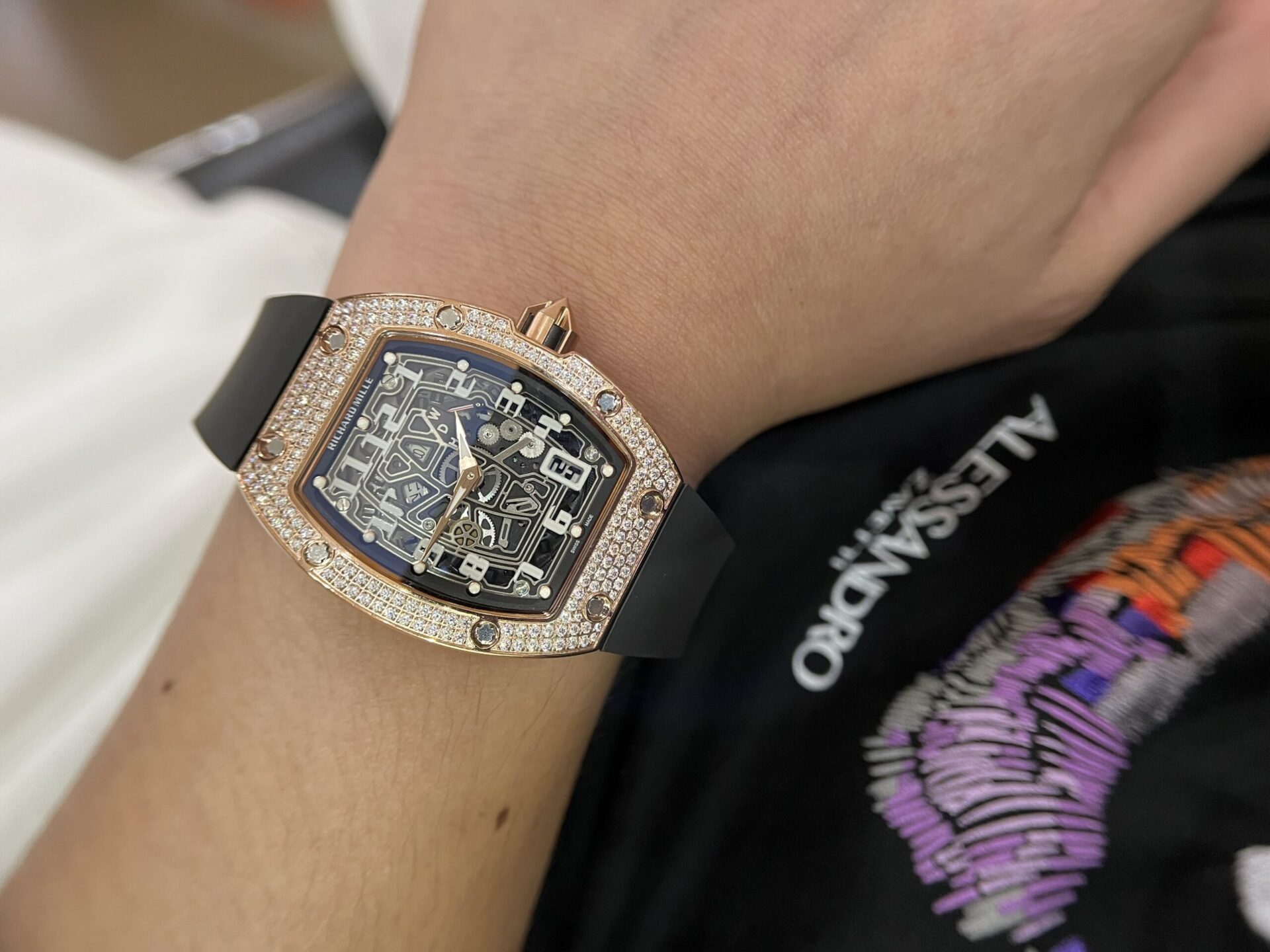 replica Richard Mille Best Replica Watches RM07 Black Ceramic 36mm WATCHES 6 