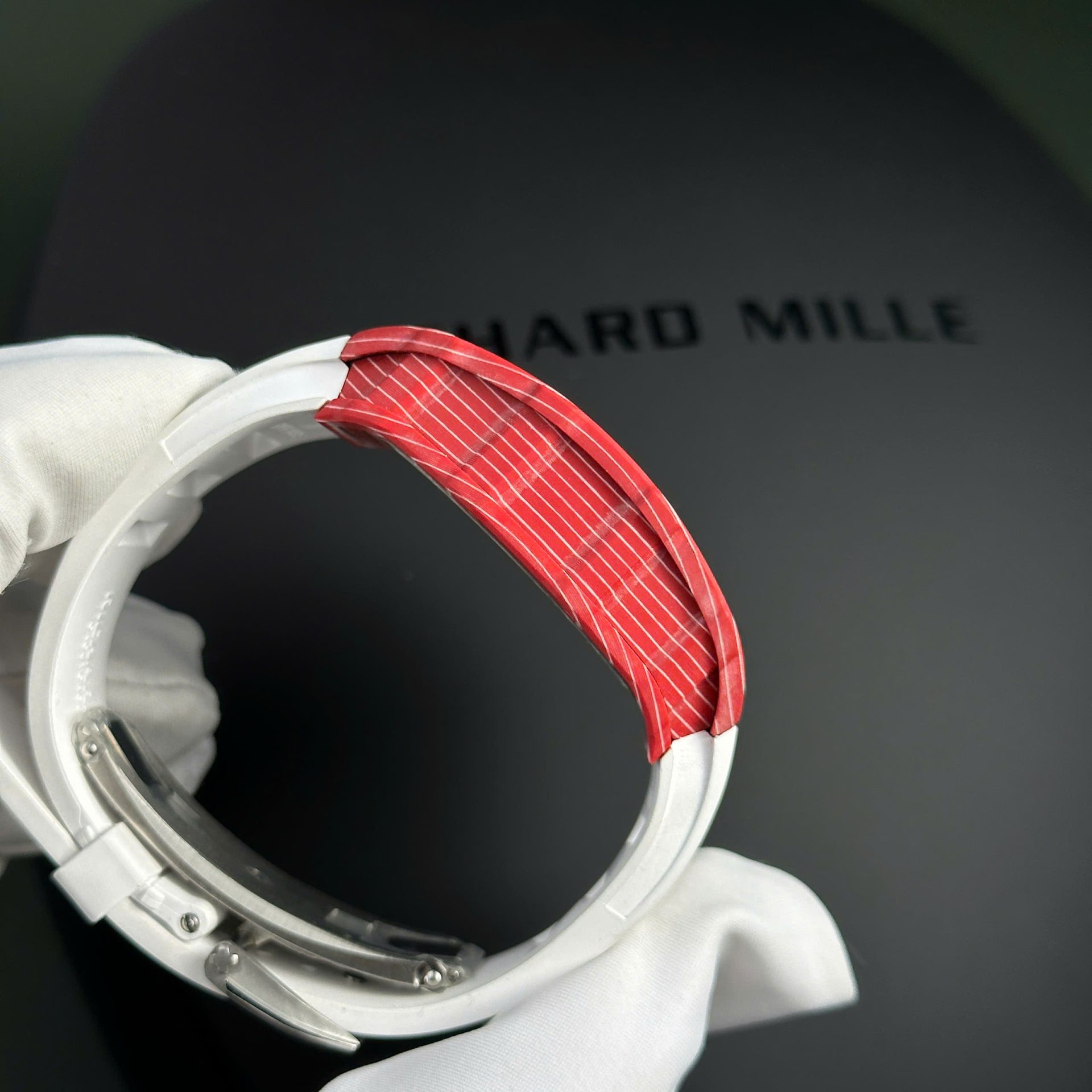 replica Richard Mille Replica Watch RM12-01 Tourbillon Sapphire Rubber Strap 44mm WATCHES 6 