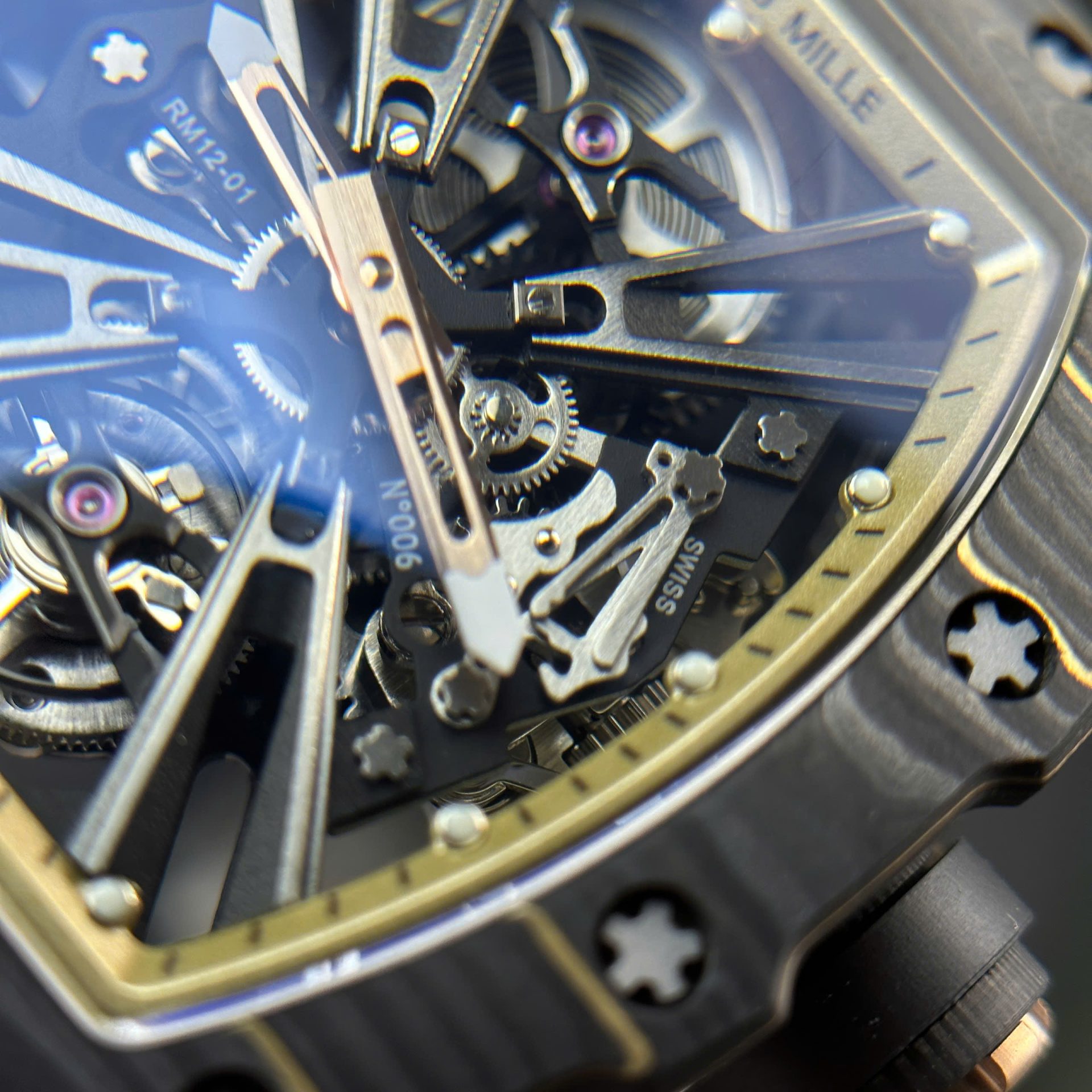 replica Richard Mille Replica Watch RM59-01 Yohan Blake Tourbillon Carbon Green 43x50mm WATCHES 6 