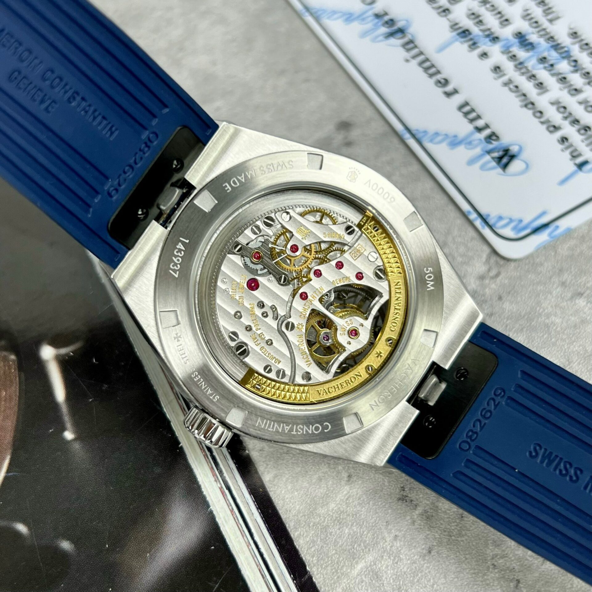 replica Vacheron Constantin Overseas 6000V Tourbillon Replica Watch Blue Dial 42.5mm WATCHES 6 