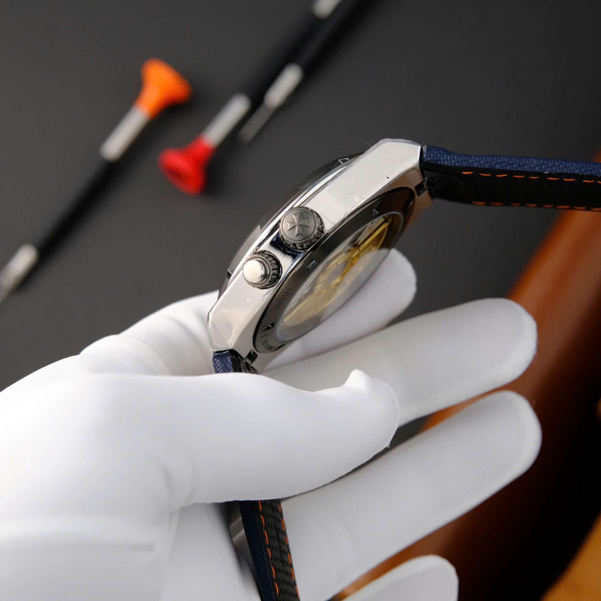 replica Vacheron Constantin Replica Watch Overseas 4500V Rose Gold Blue Dial PPF 41mm WATCHES 6 