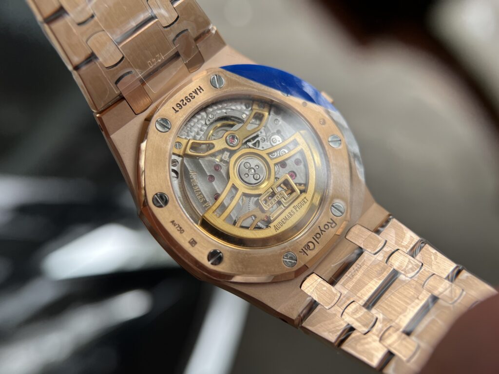 replica Audemars Piguet Fake Watch Royal Oak Rose Gold White Dial 34mm WATCHES 7 