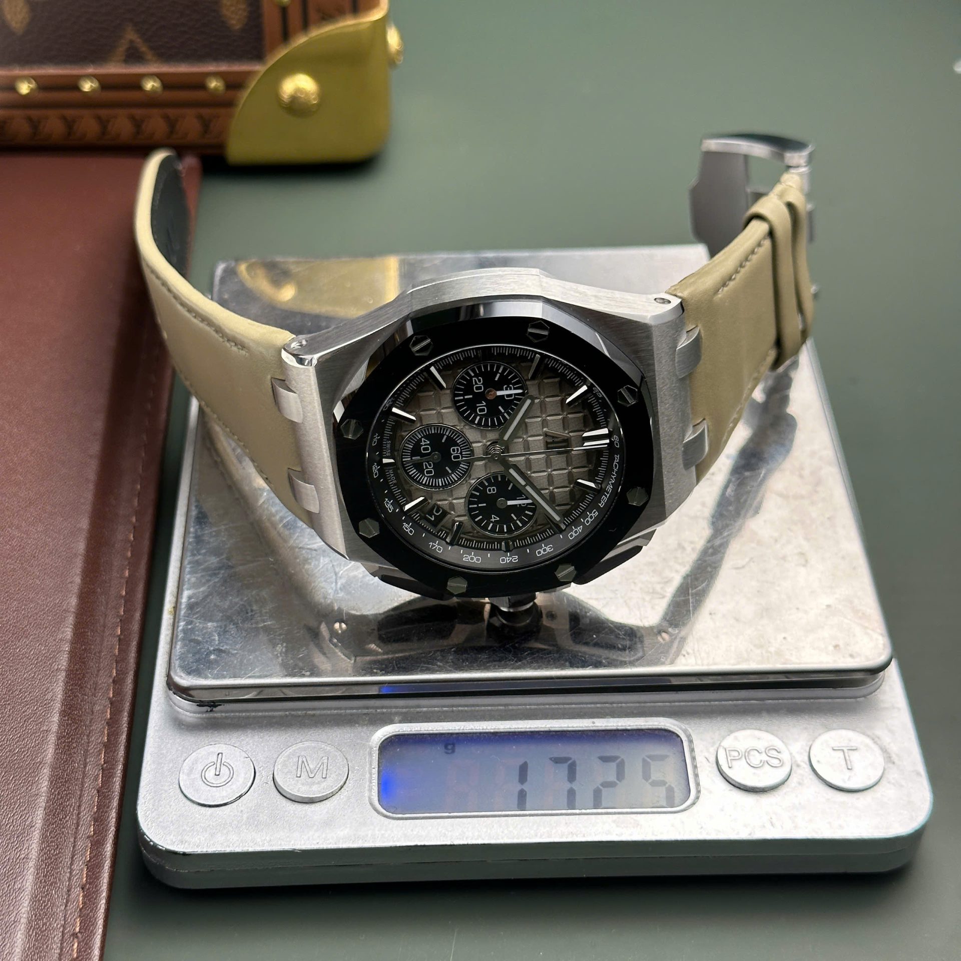 replica Audemars Piguet Replica Watches Royal Oak 15720ST Green Dial IP Factory 42mm WATCHES 7 