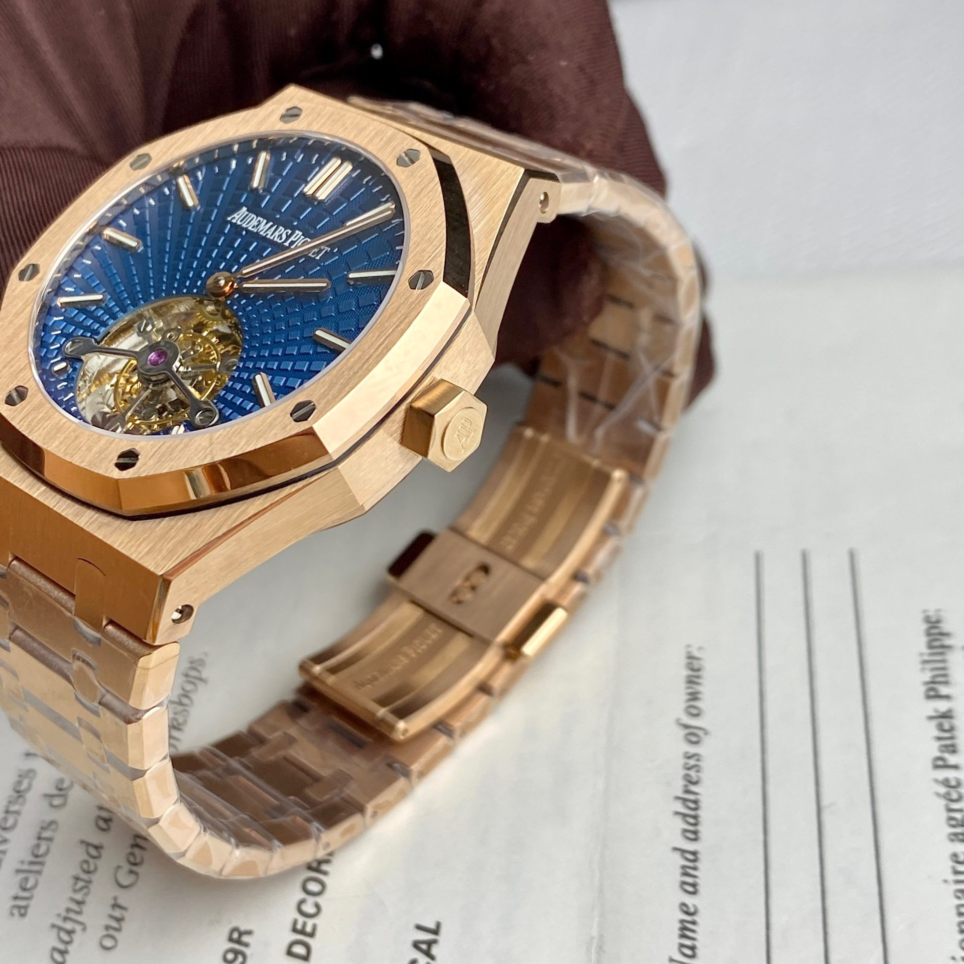 replica Audemars Piguet Replica Watch Royal Oak 15400 Carbon Dial Black 41mm WATCHES 7 