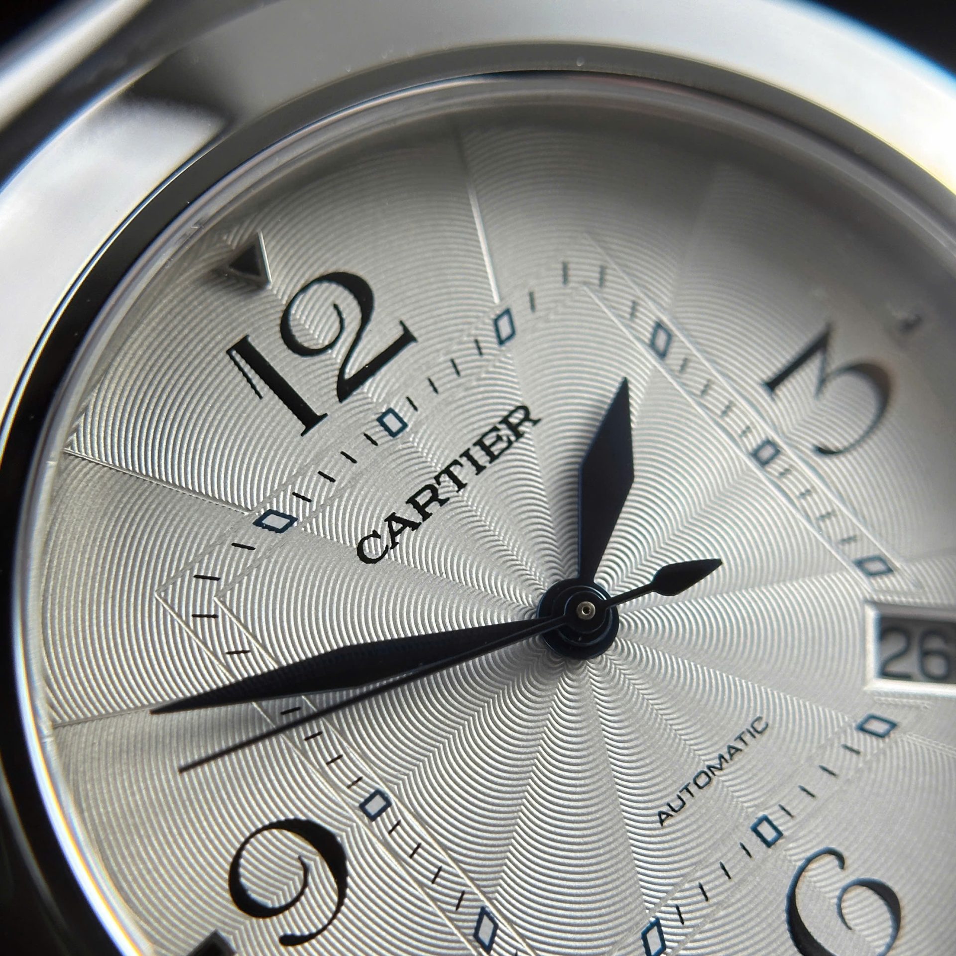 replica Cartier Santos Replica Watch Full CZ Metal Wire 39.8mm WATCHES 7 