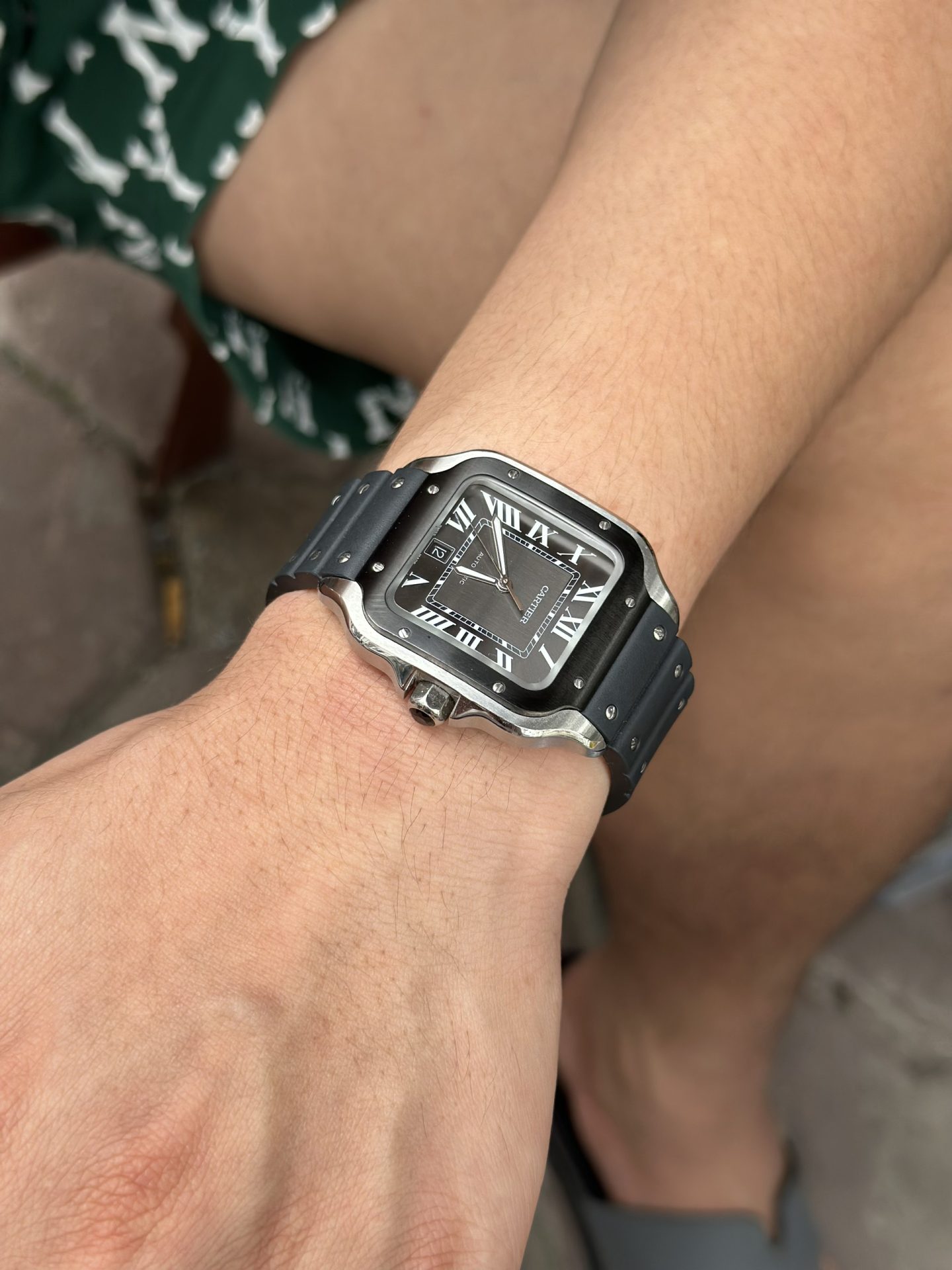 replica Cartier Replica Watch Santos Custom Moissanite Diamonds BV Factory 39.8mm WATCHES 7 