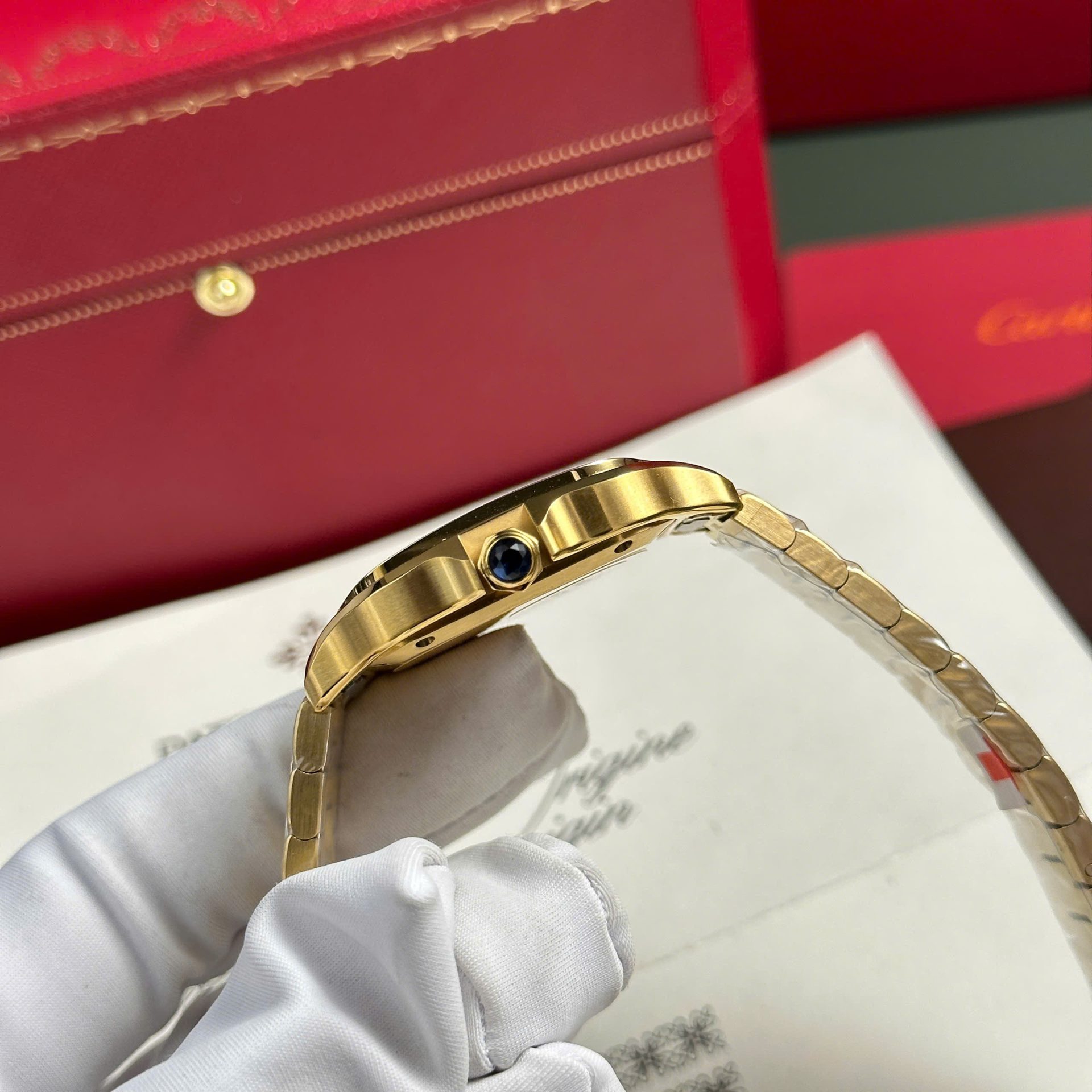 replica Cartier Santos WSSA0029 Replica 1:1 Watch BV Factory 35mm WATCHES 7 