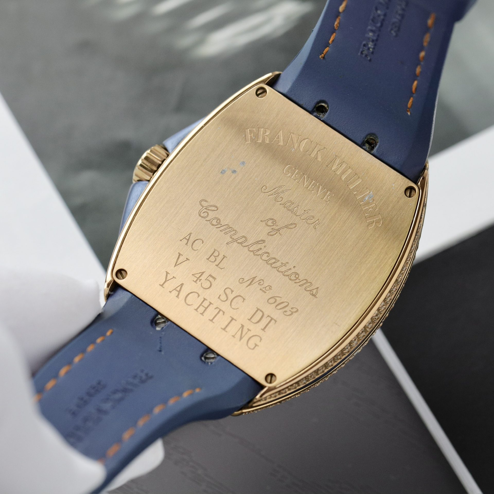 replica Franck Muller V45 Rose Gold Replica Watch Black Dial AB Factory 45mm WATCHES 7 