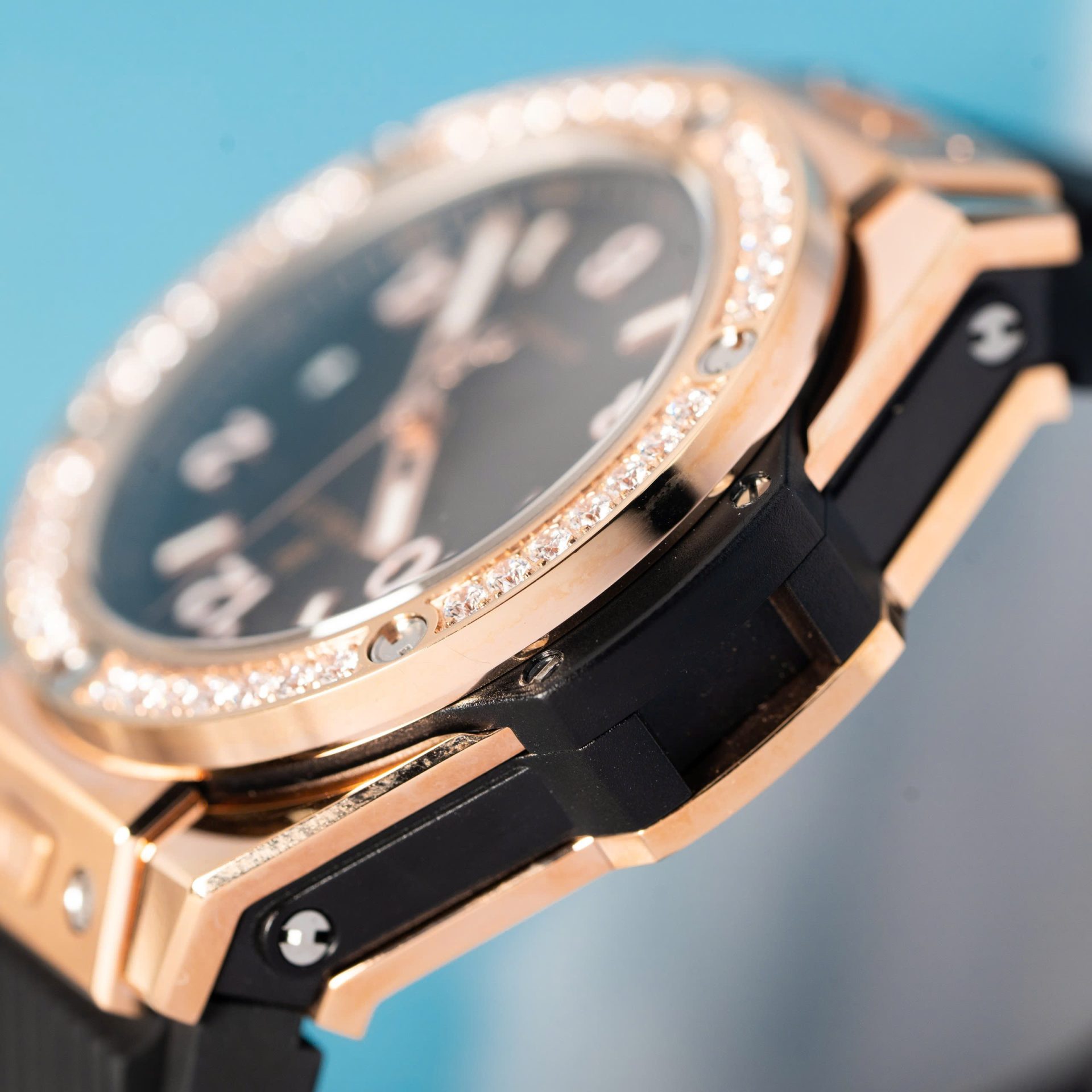 replica Hublot Replica Watches Big Bang Sang Bleu ll King Gold Black Dial BBF 45mm WATCHES 7 