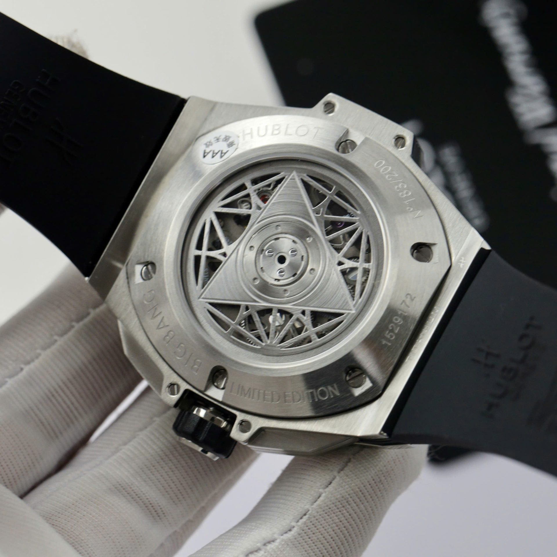 replica Hublot Fake Watches Big Bang Chronograph King Gold Black Dial 44mm WATCHES 7 