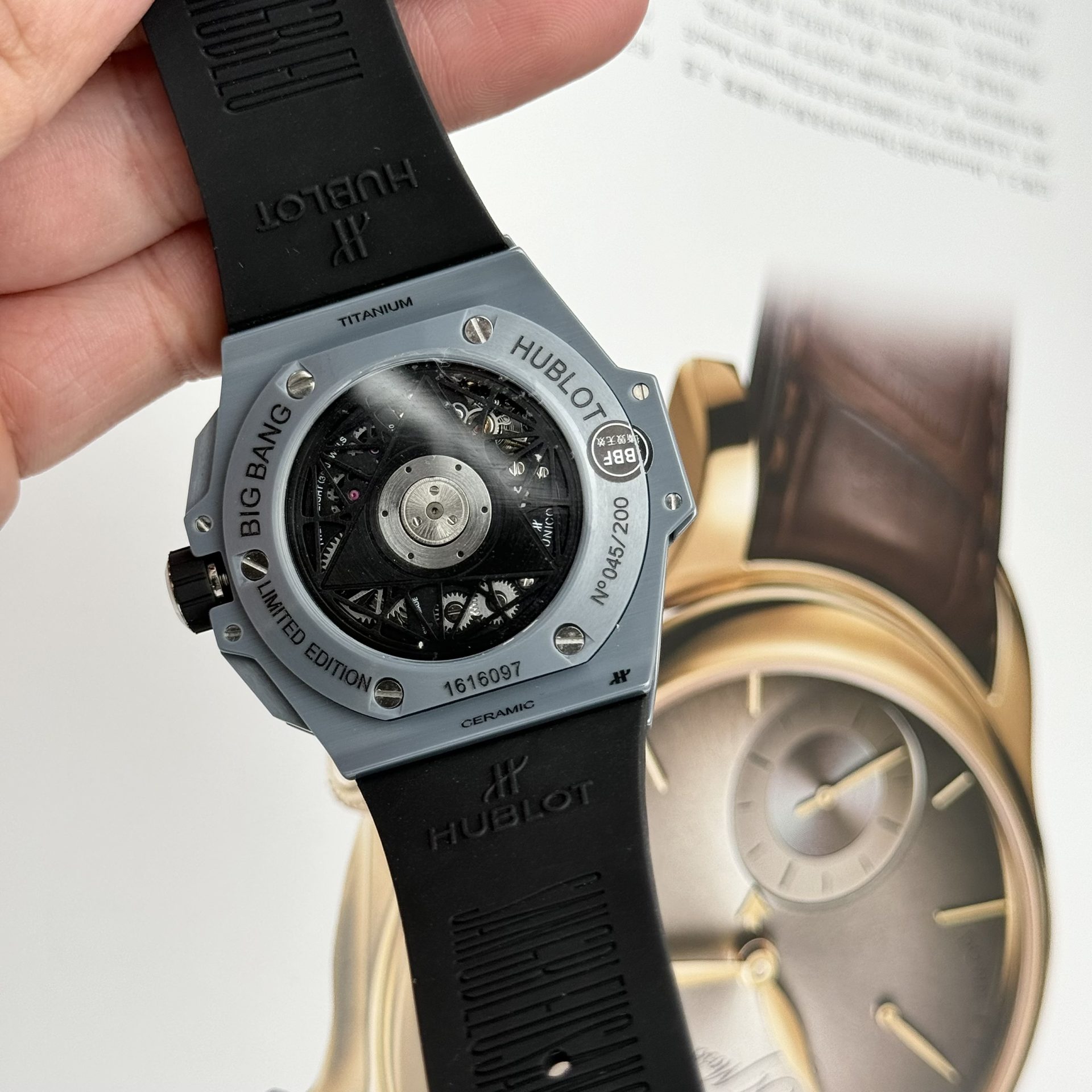 replica Hublot Replica Watch Big Bang Unico King Gold Rubber Strap BBF Factory 42mm WATCHES 7 