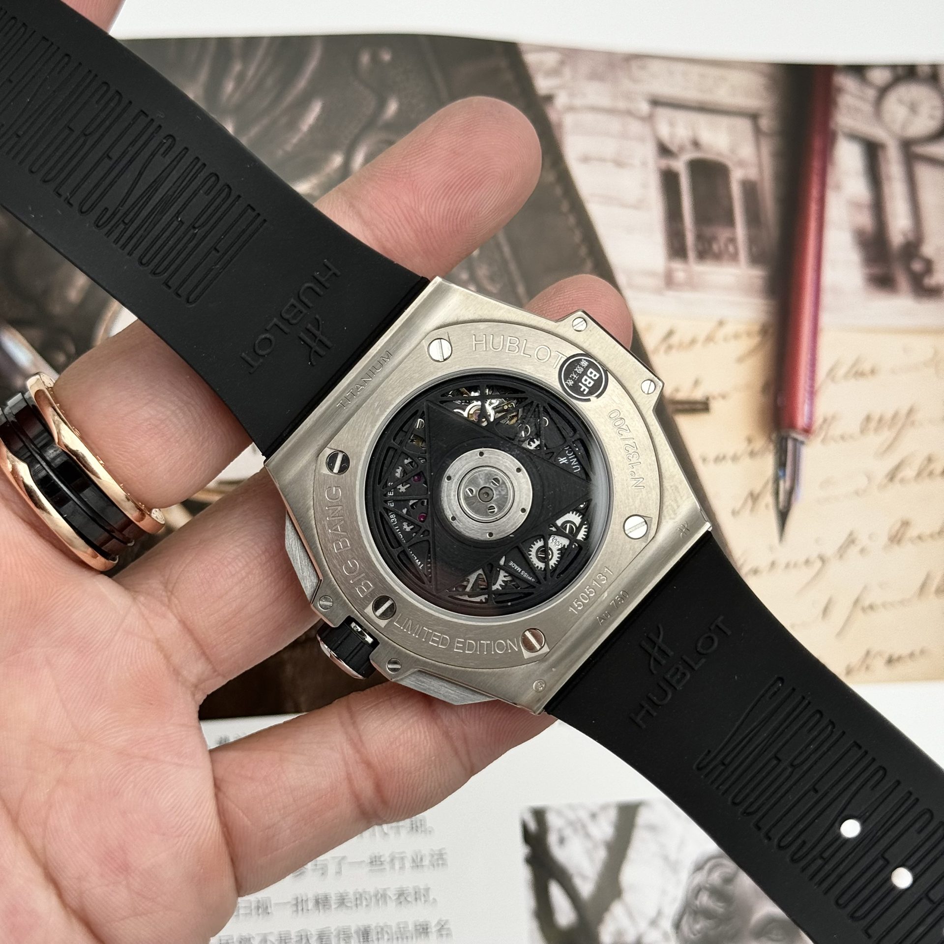 replica Hublot Replica Watches Square Bang Unico Ceramic White BBF Factory 42mm WATCHES 7 